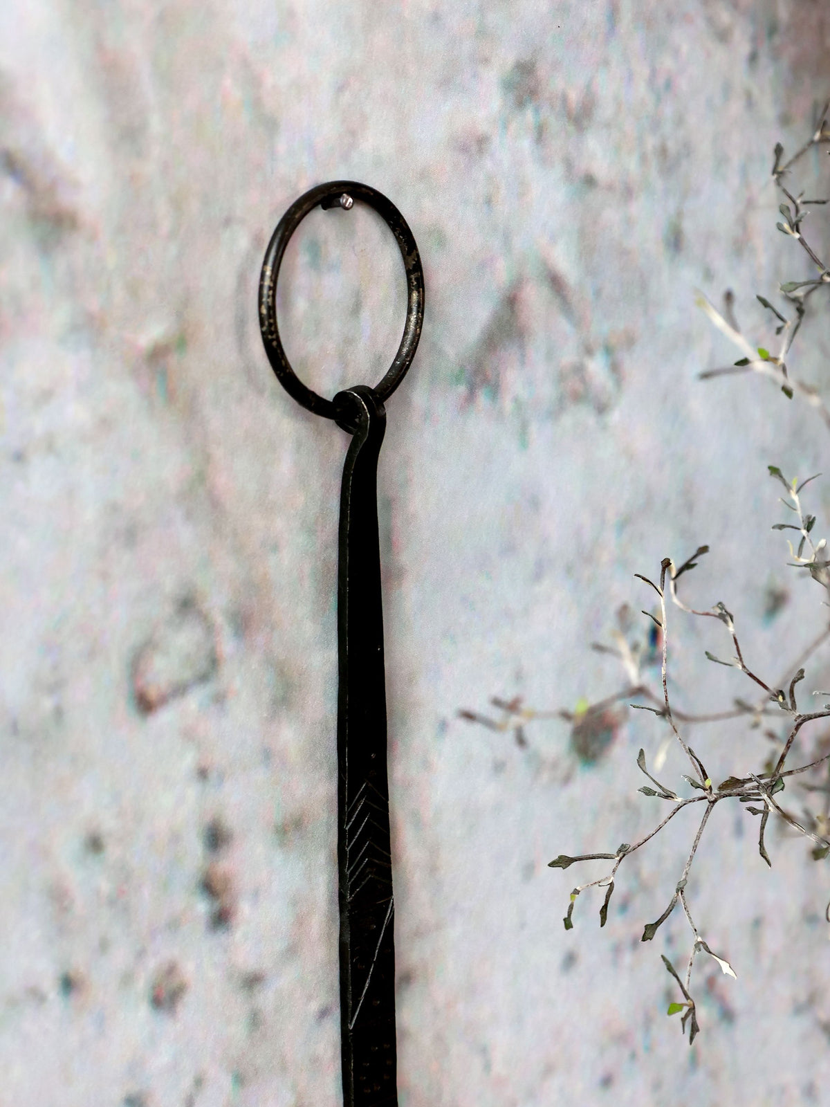 Kerzenständer zum Aufhängen, Eisen, Antique Schwarz, 24 cm
