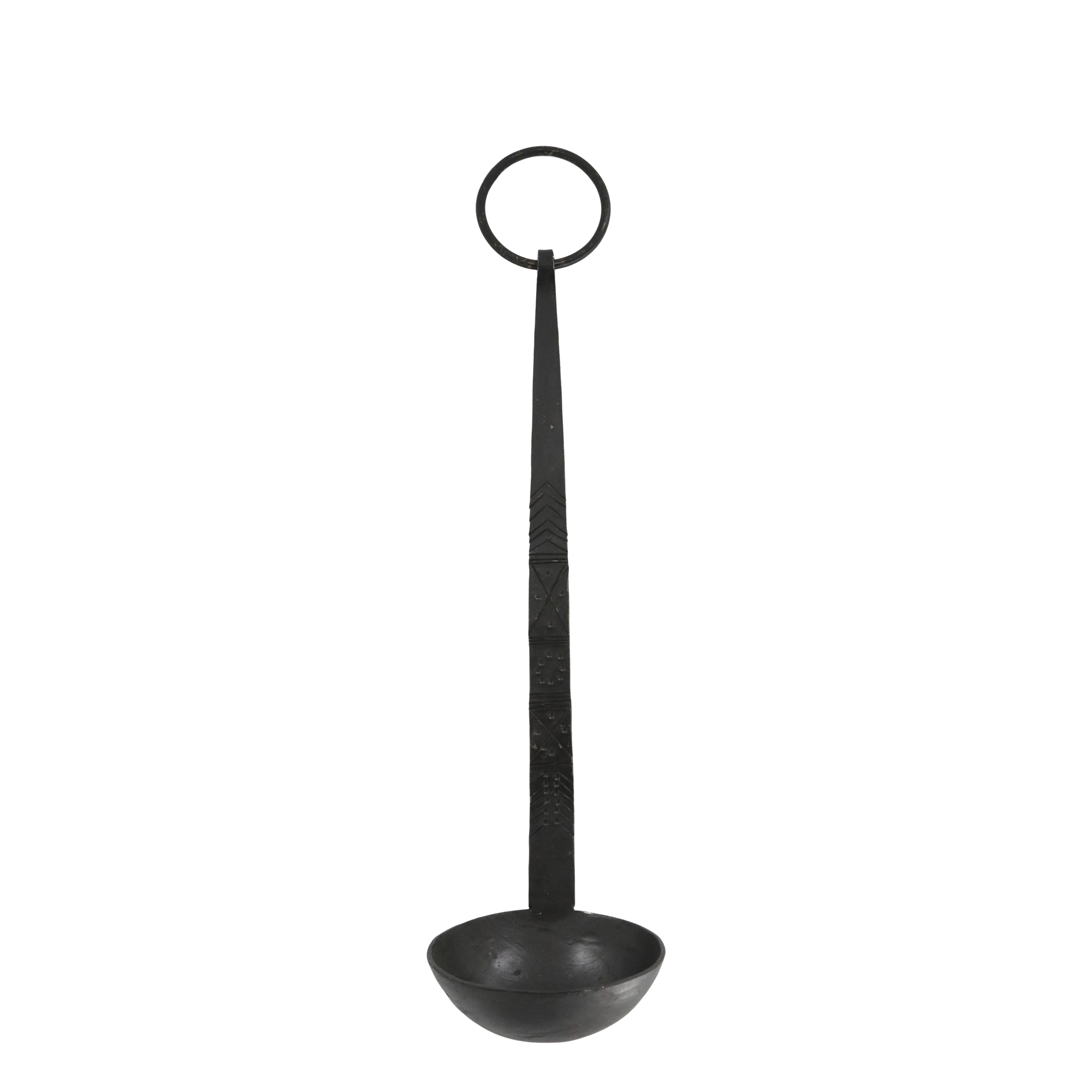 Kerzenständer zum Aufhängen, Eisen, Antik-Schwarz, 29 cm