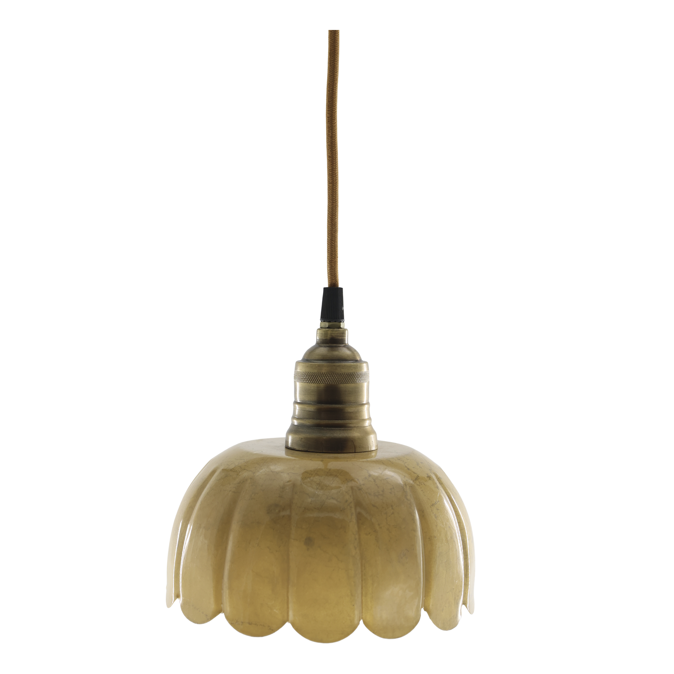 Lunel Lampe aus Emaille, 18 cm Durchmesser, mellow