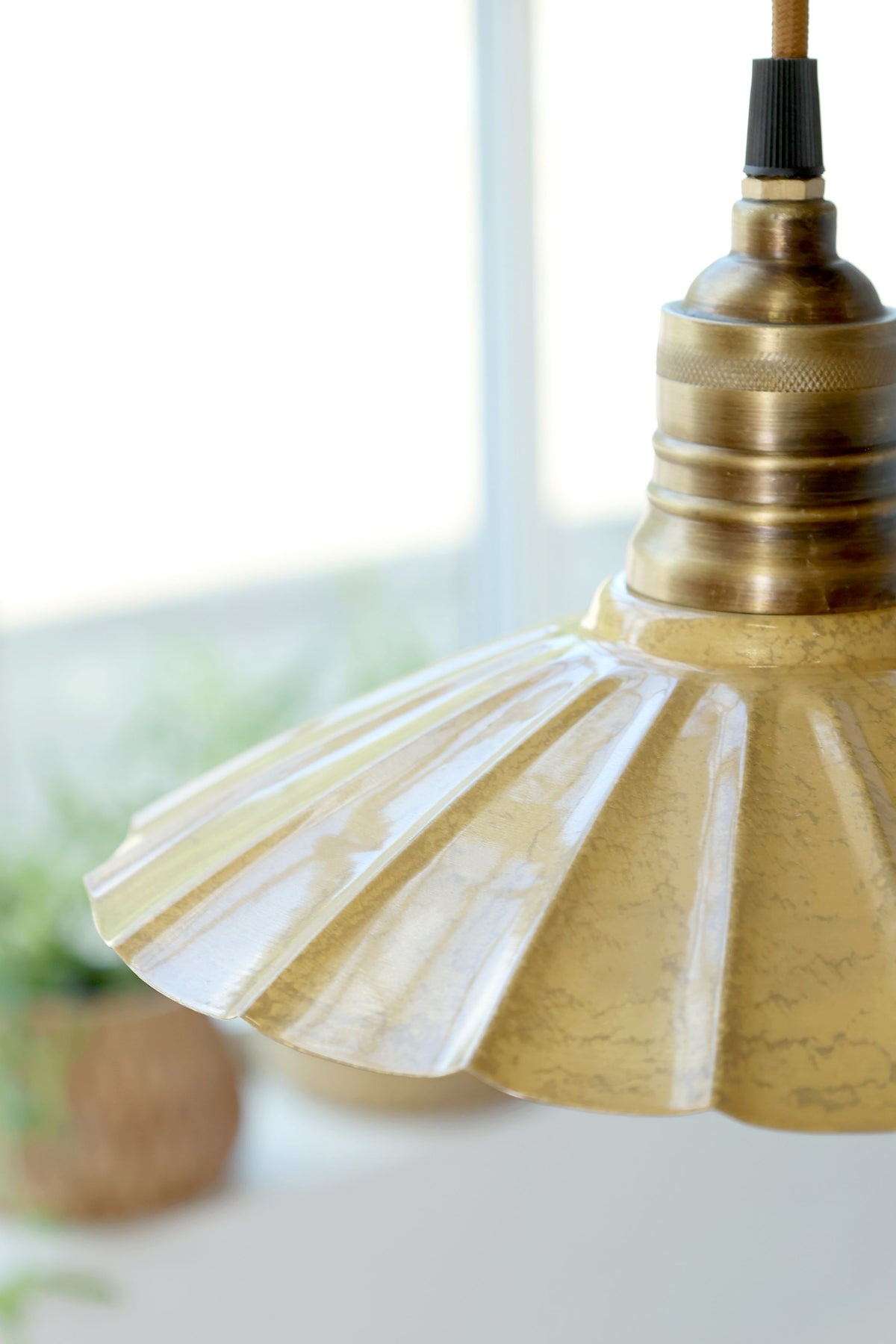 Lunel Lampe aus Emaille, 24 cm, mellow