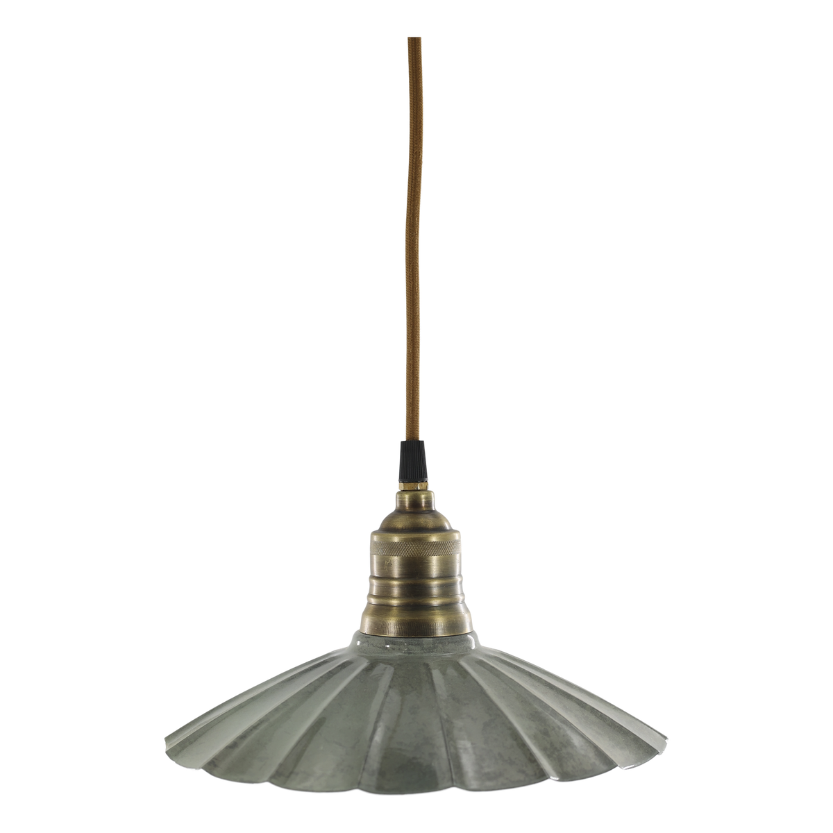 Lunel Lampe aus Emaille, opal, 24 cm