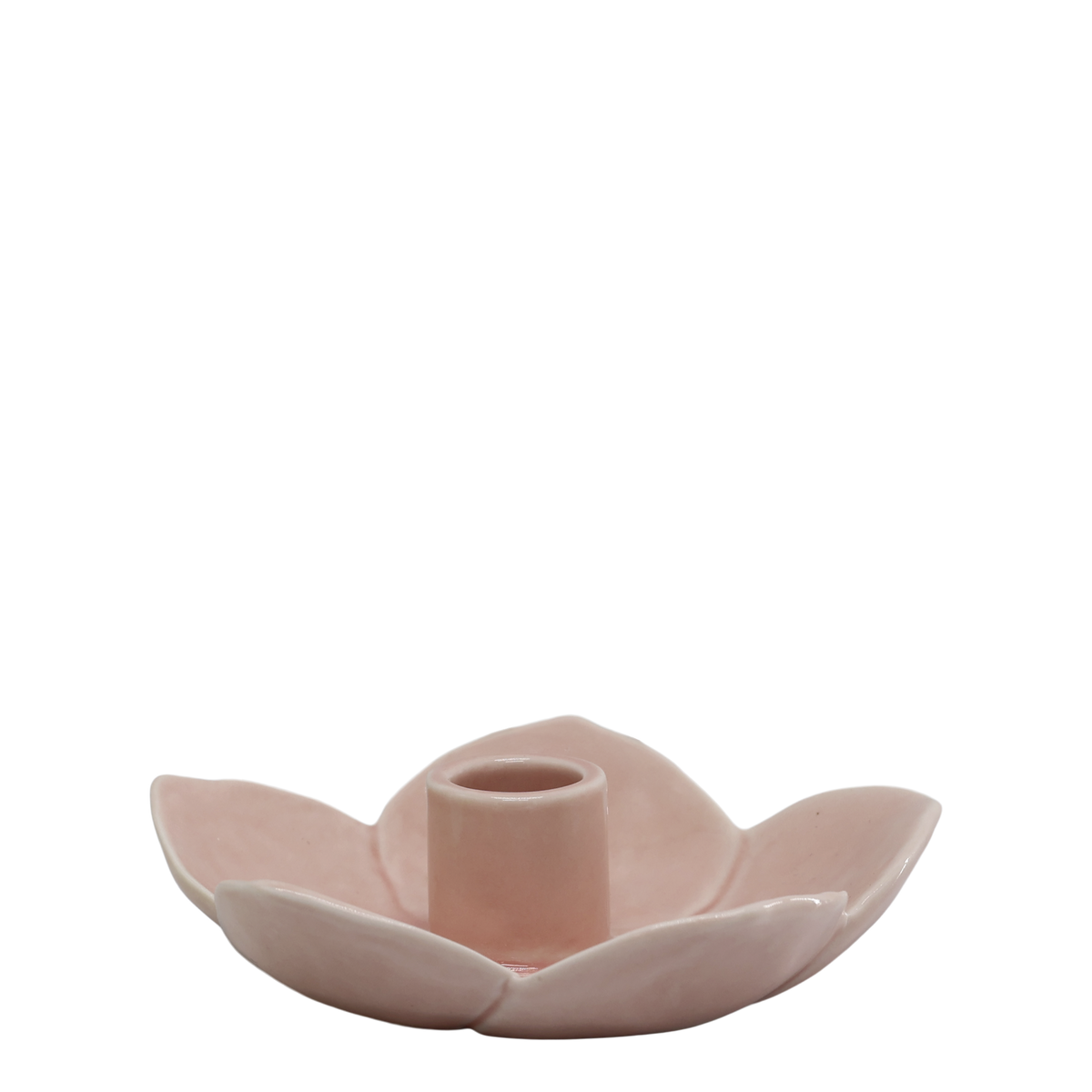 Massy Kerzenständer, Steingut, staubig rosa, 13 cm