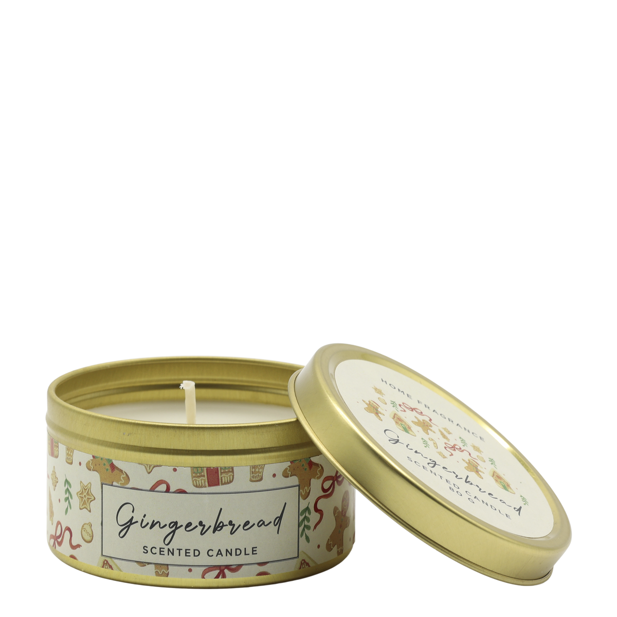 Duftkerze Gingerbread aus Zinn, 4 cm hoch