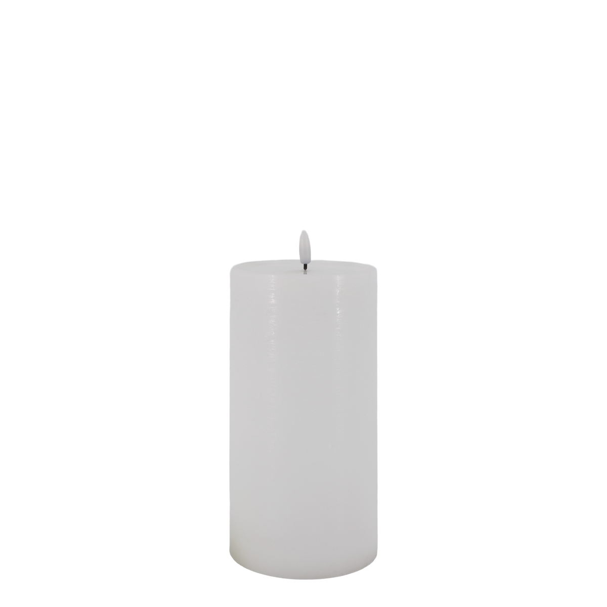 LED Kerze groß in Weiß, 20 cm hoch, 10 cm Durchmesser