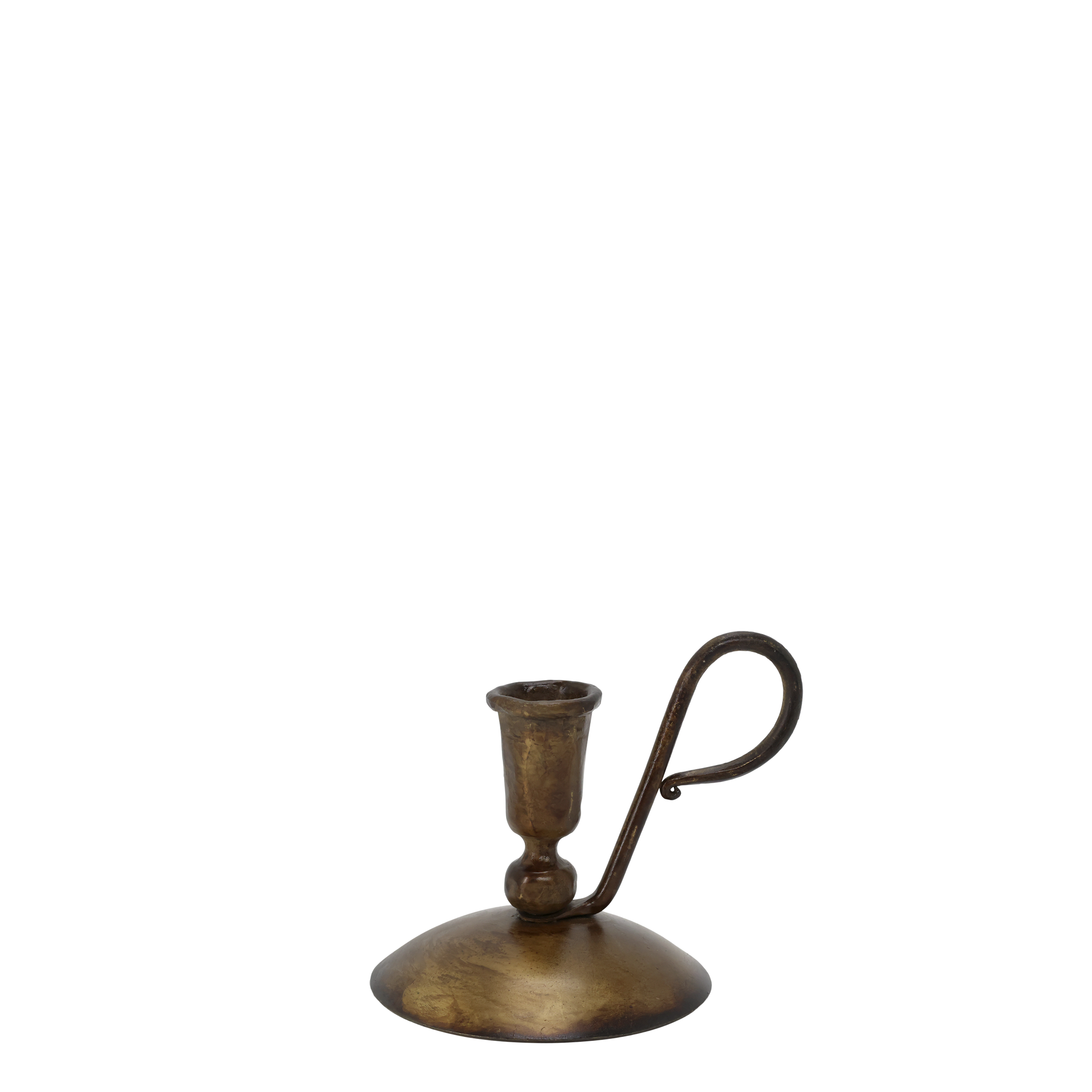 Kammerleuchter antique messing für Stabkerzen