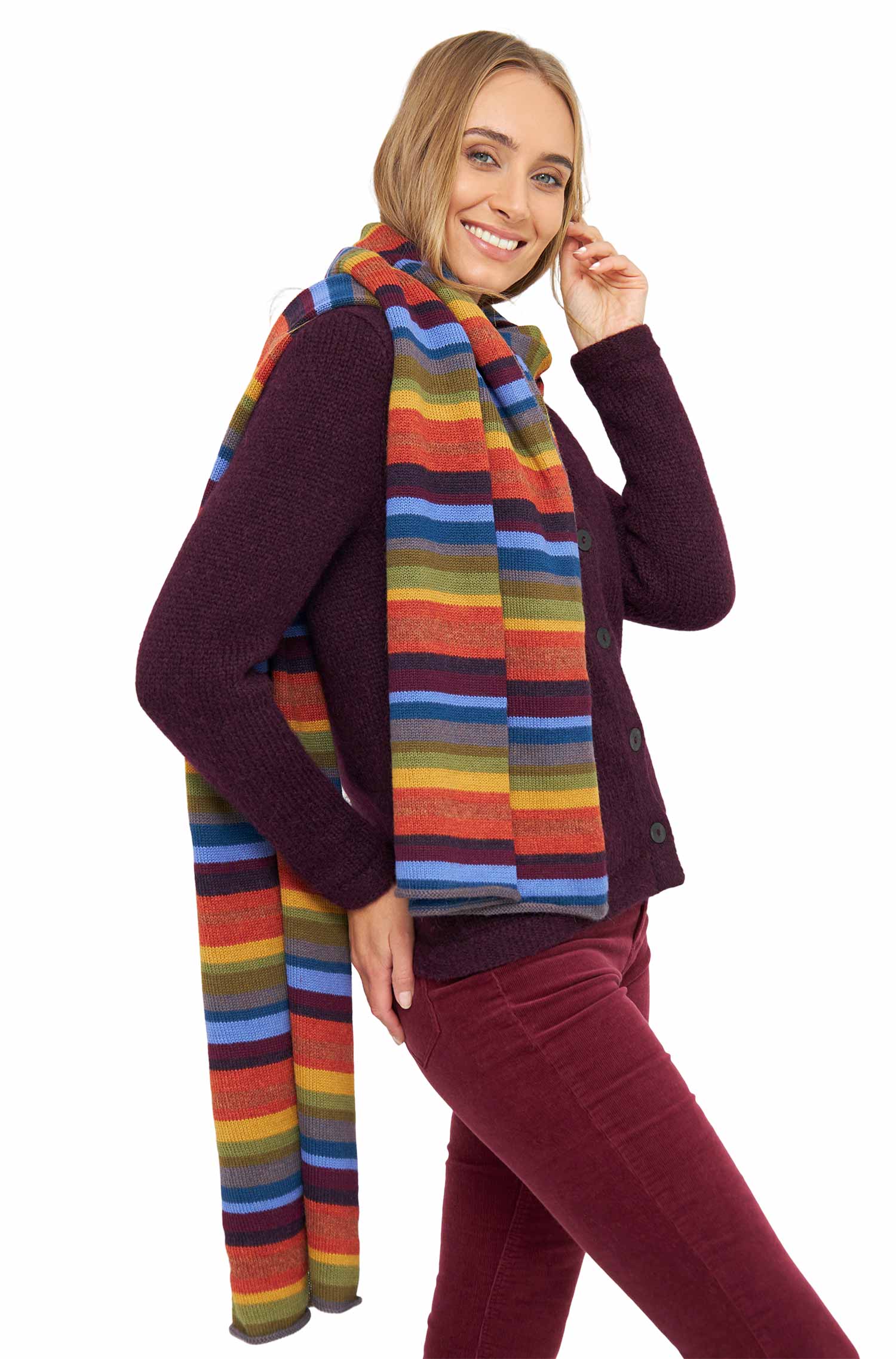 Alpaka Schal ARCO IRIS XXL aus 100% Baby Alpaka