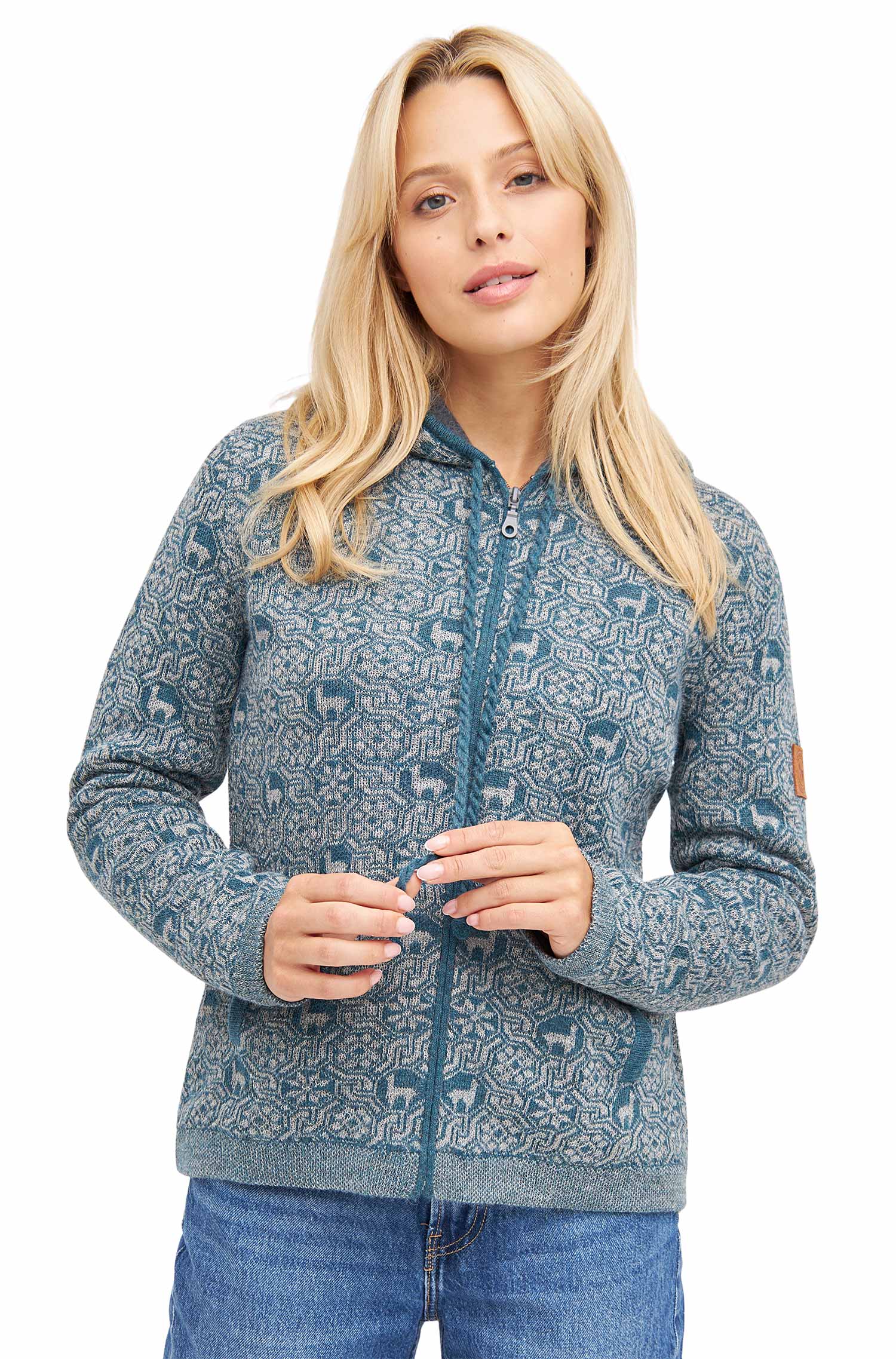 Alpaka Strickjacke HUASCARAN | gefüttert