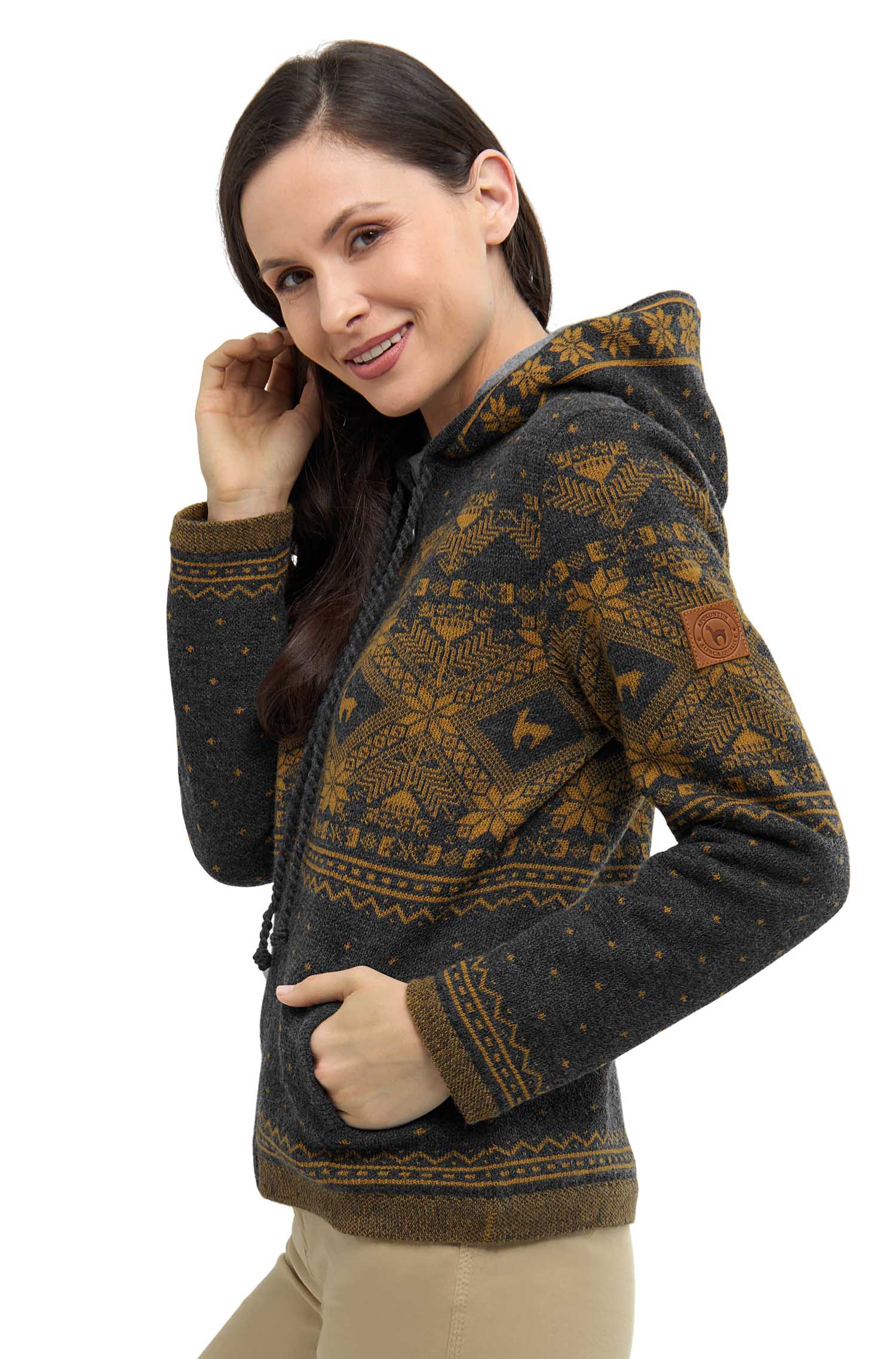 Alpaka Strickjacke ANDEN ROCA | gefüttert