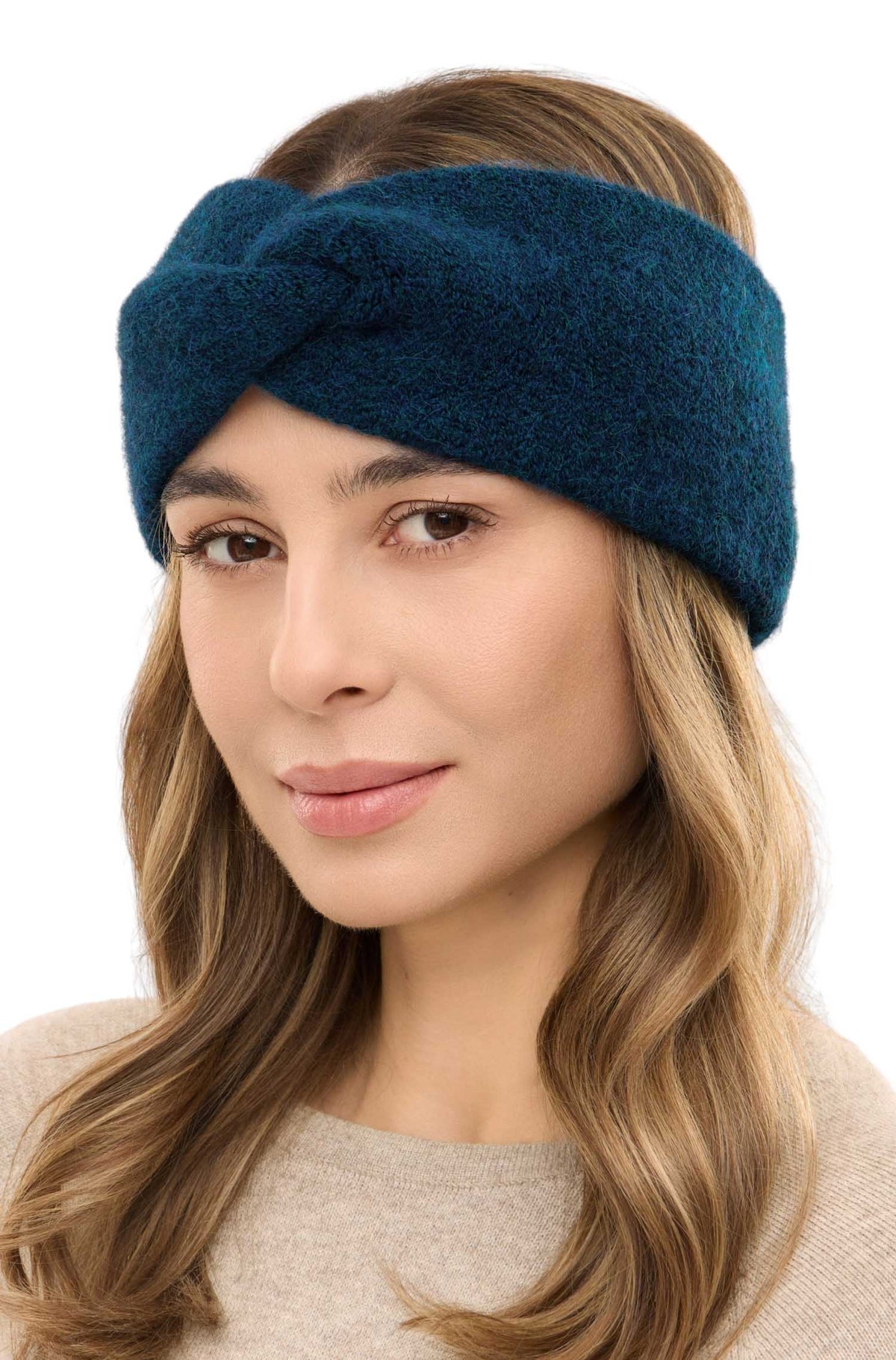 Alpaka Stirnband LOLA mit Twist