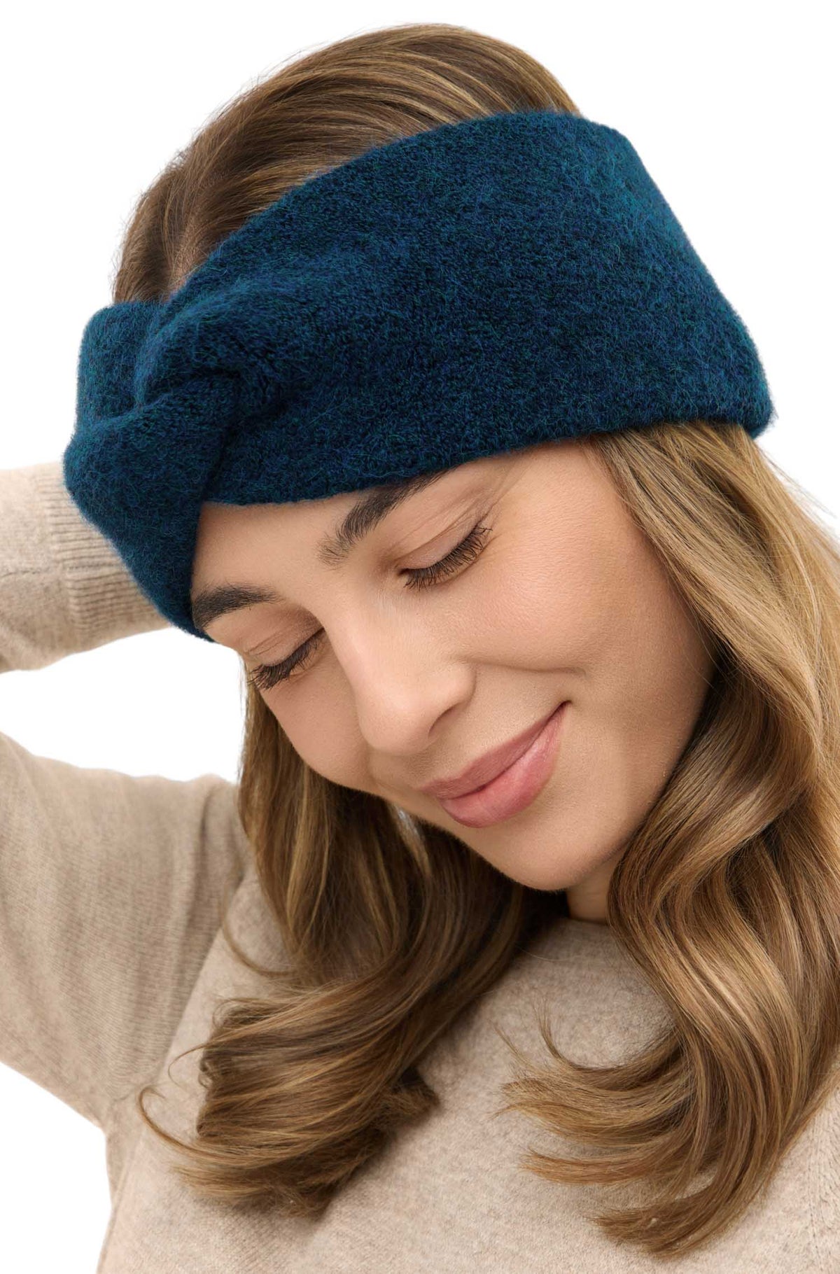 Alpaka Stirnband LOLA mit Twist