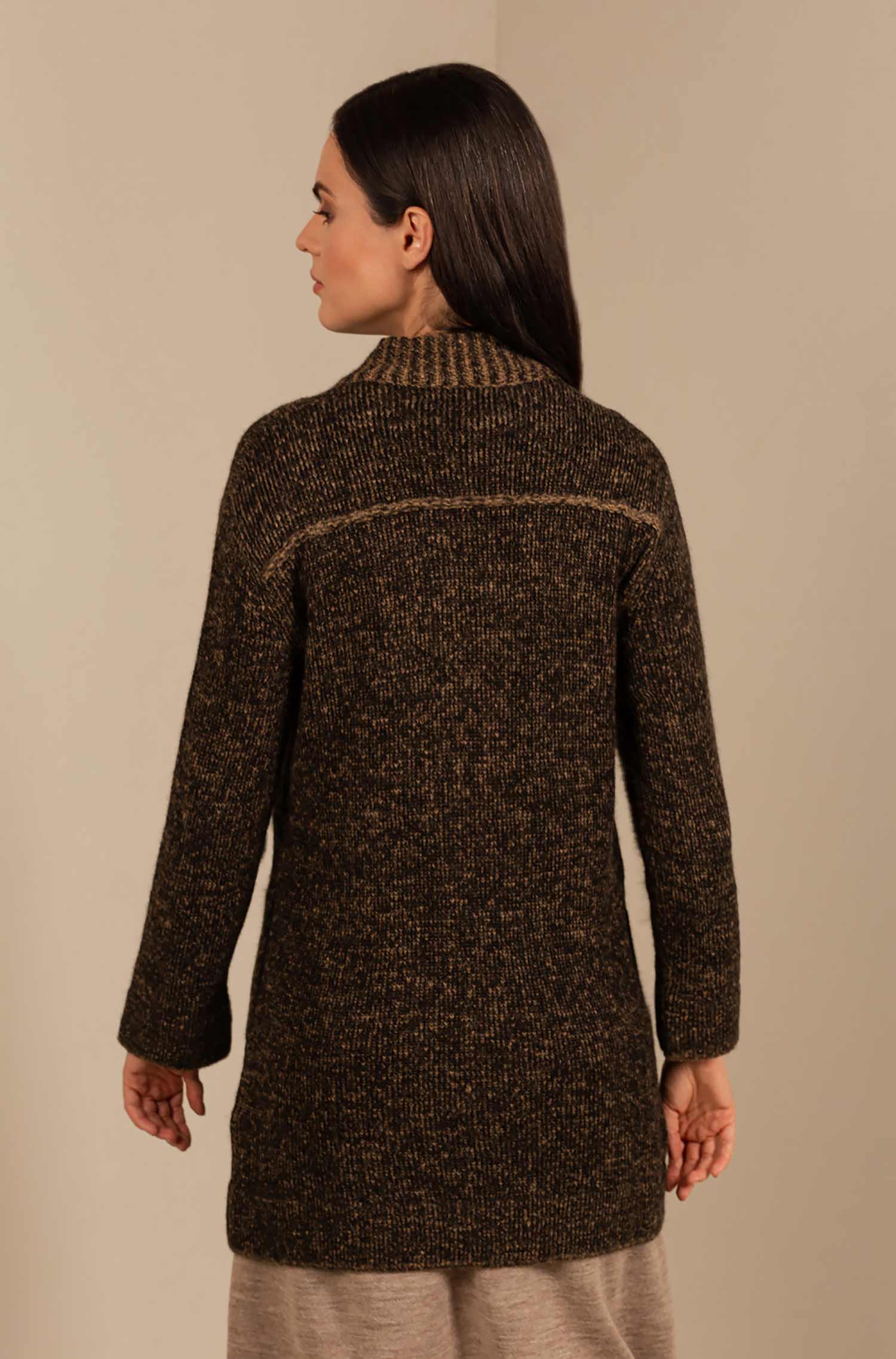 Alpaca Strickjacke UPSIDE aus Baby Alpaka und Seide-Mix