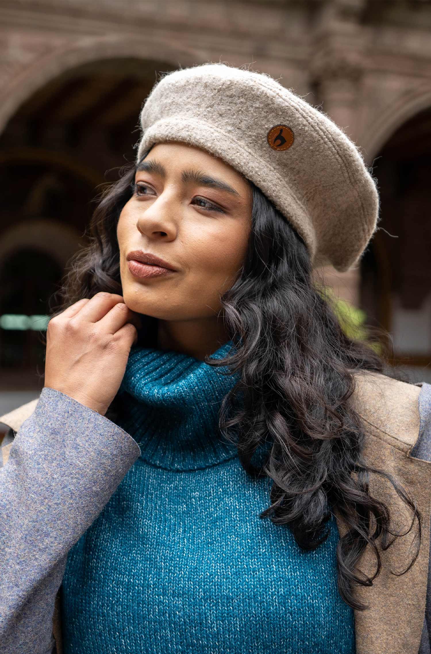 Alpaka Baskenmütze BERET aus 100% Alpaka
