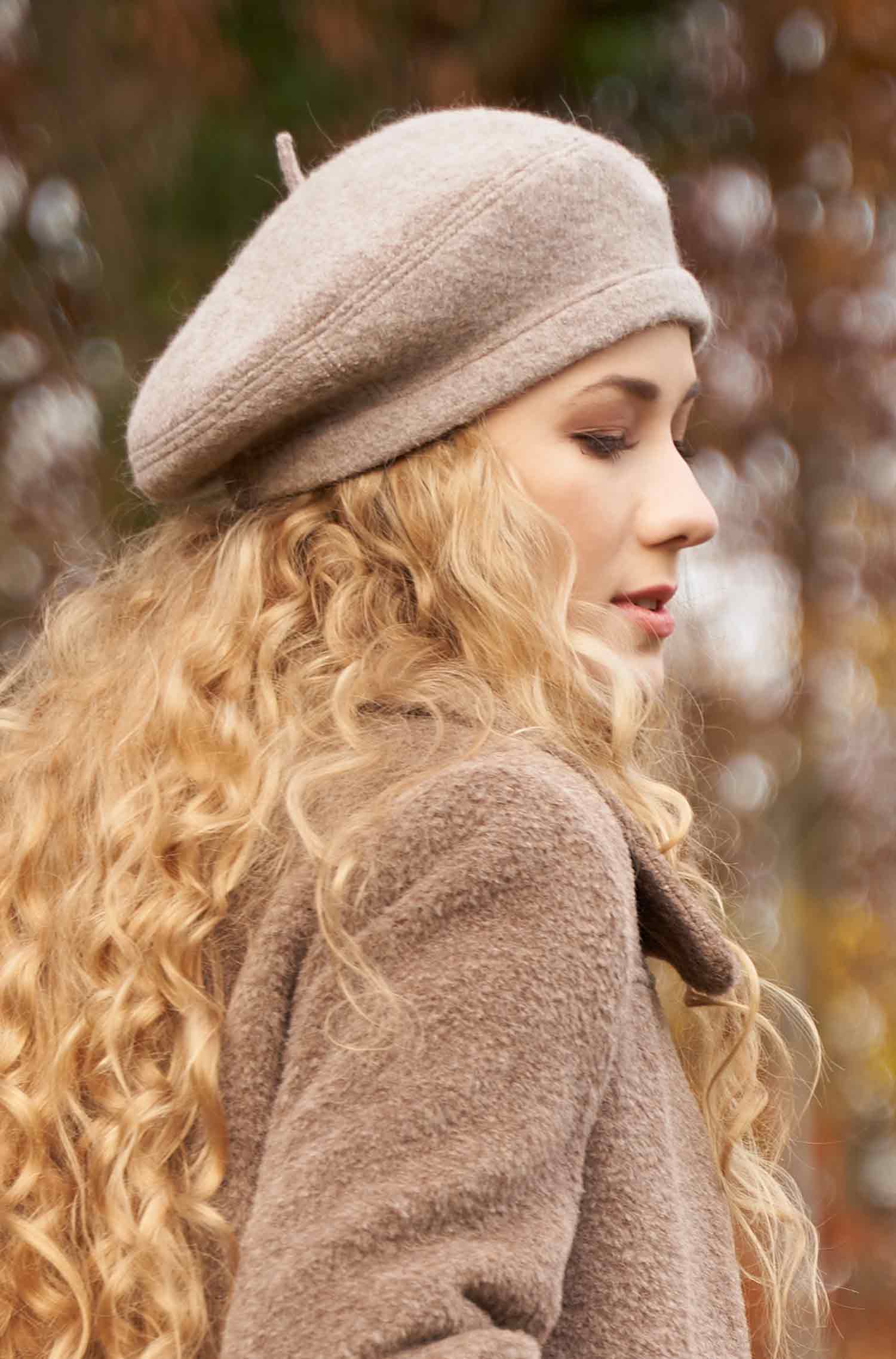 Alpaka Baskenmütze BERET aus 100% Alpaka