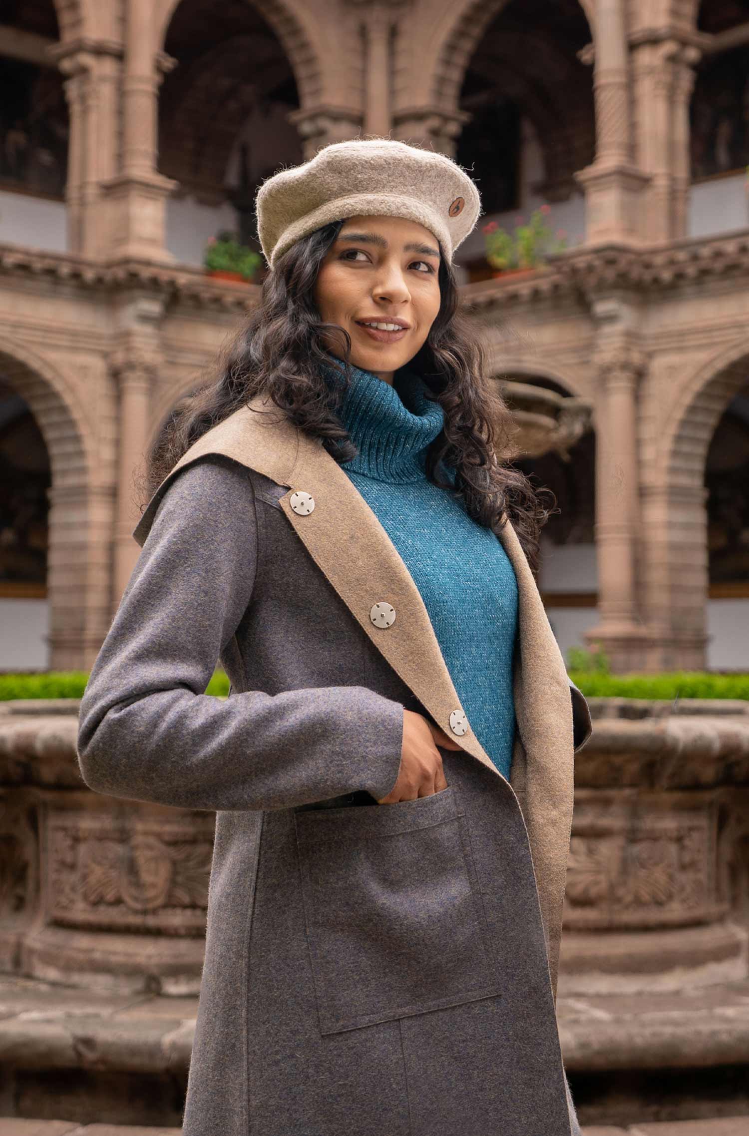 Alpaka Baskenmütze BERET aus 100% Alpaka