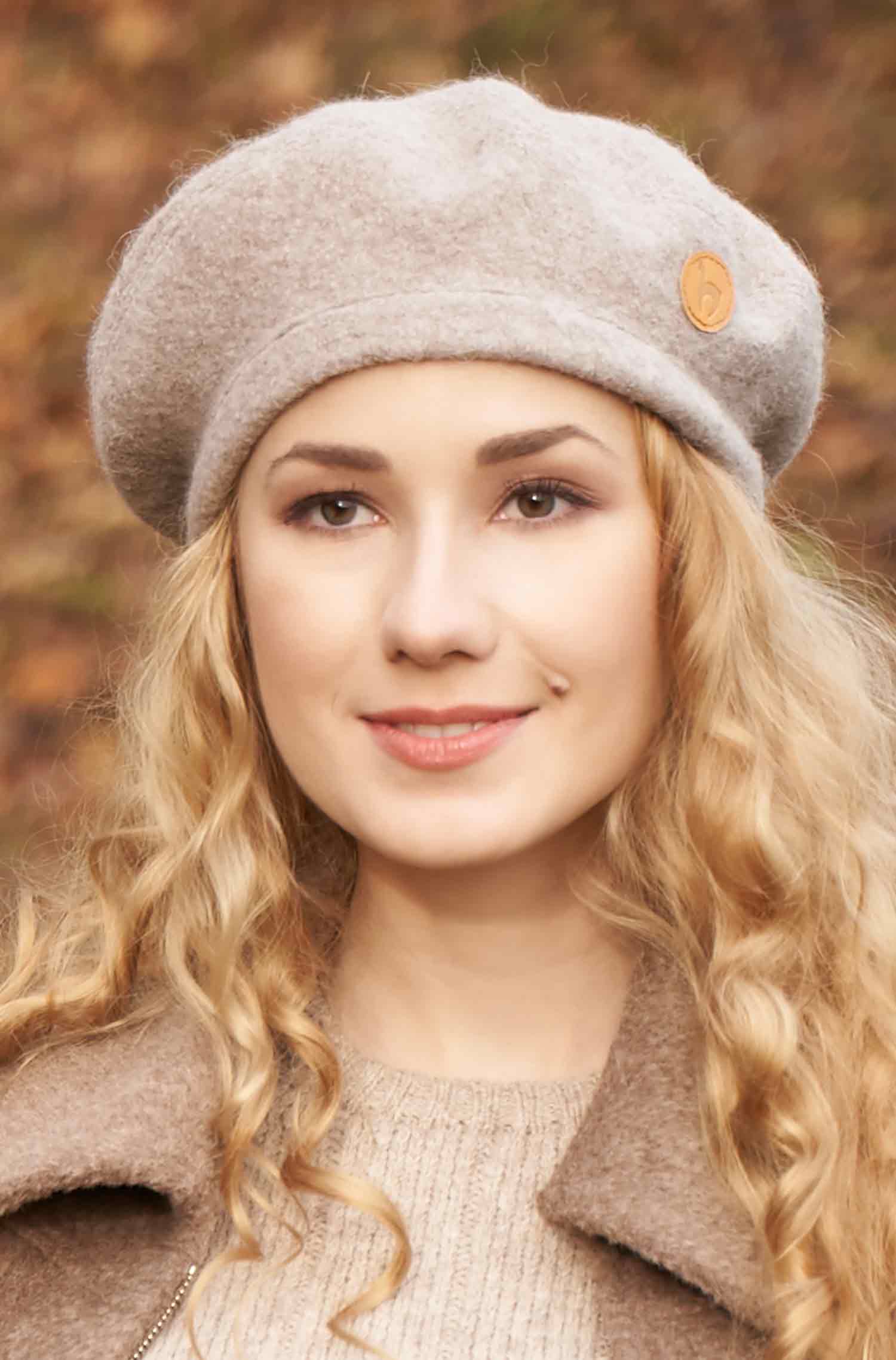 Alpaka Baskenmütze BERET aus 100% Alpaka