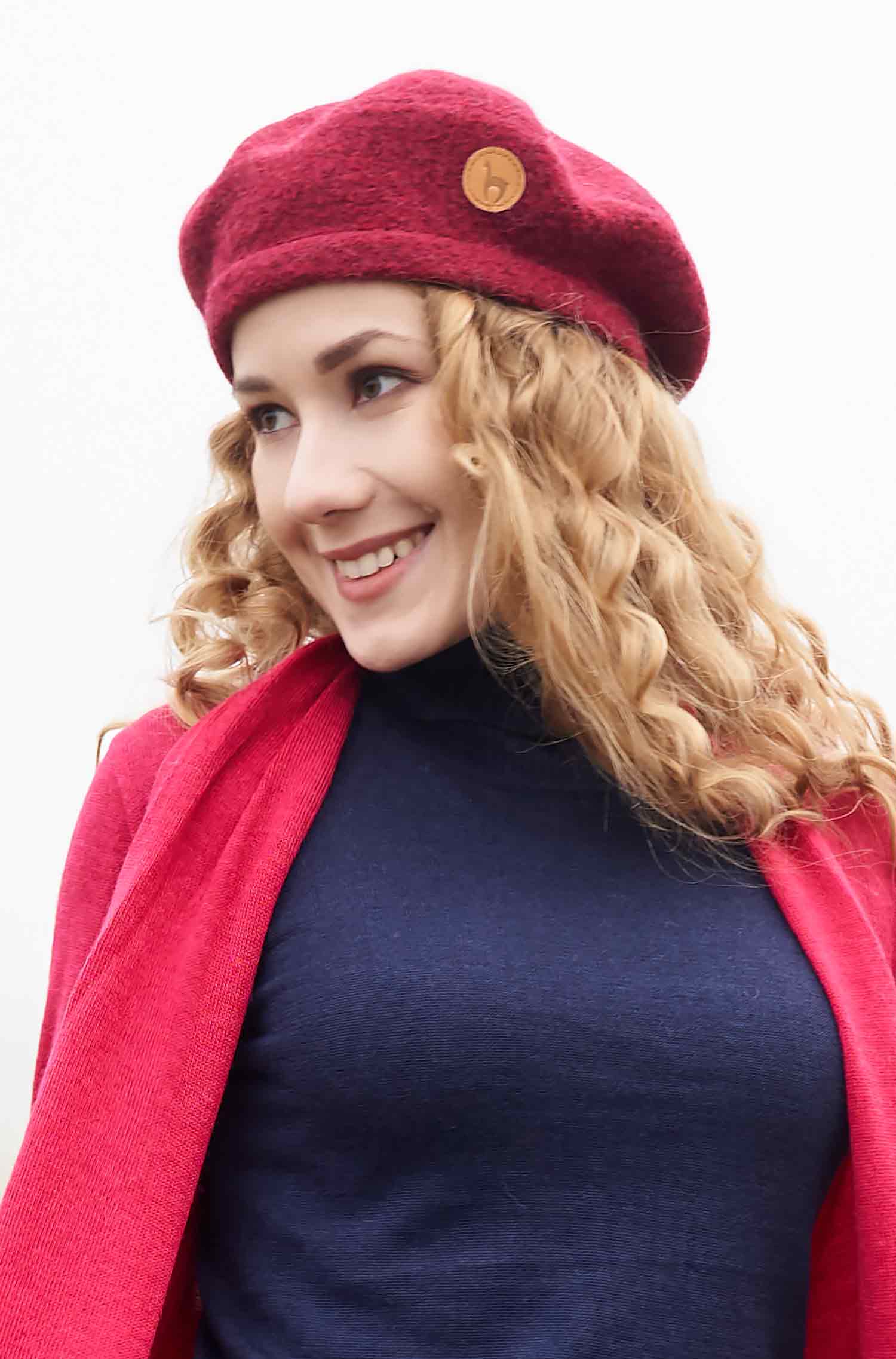 Alpaka Baskenmütze BERET aus 100% Alpaka