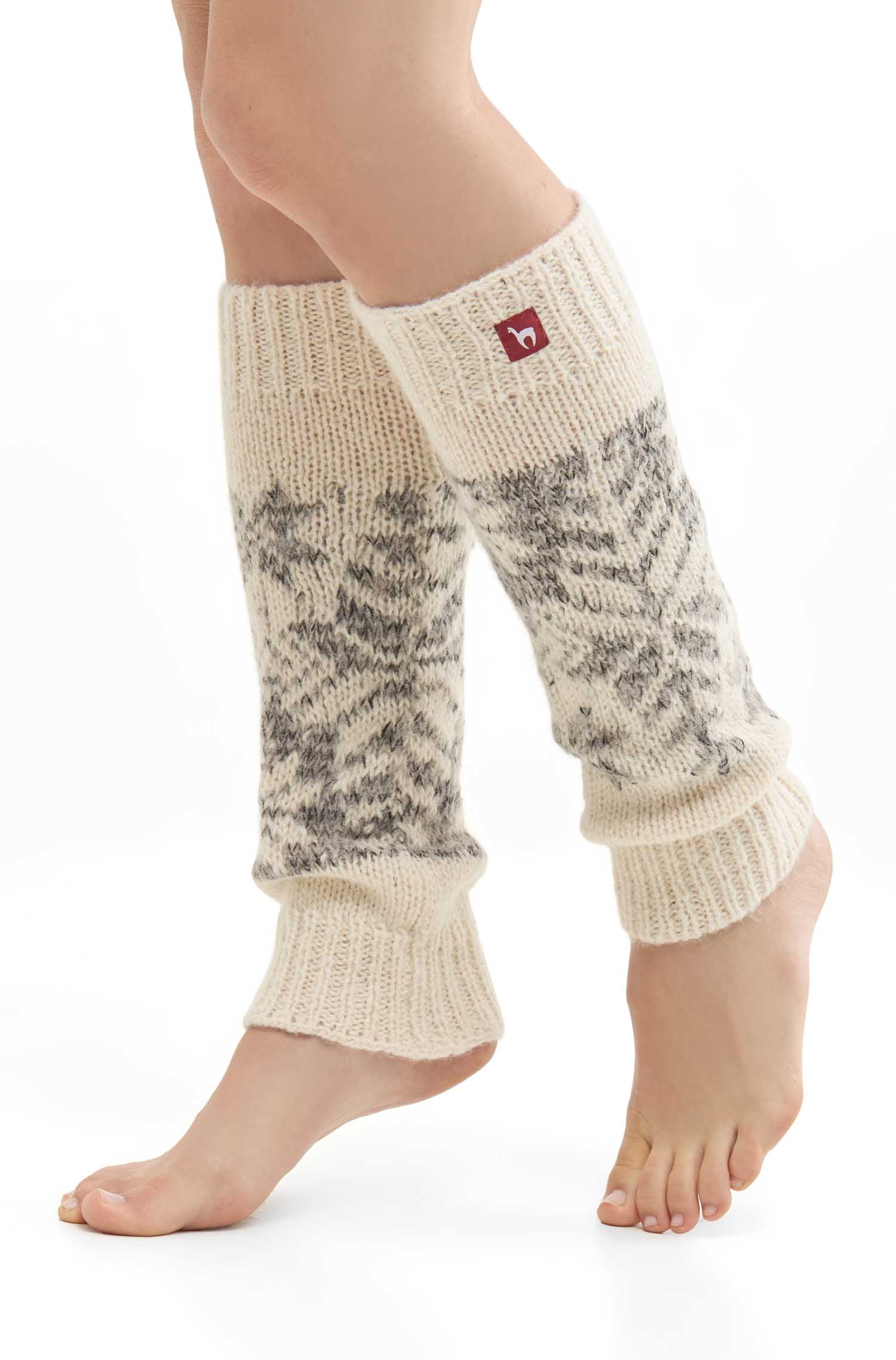 Alpaca leg warmers NATURA made from 100% alpaca superfine