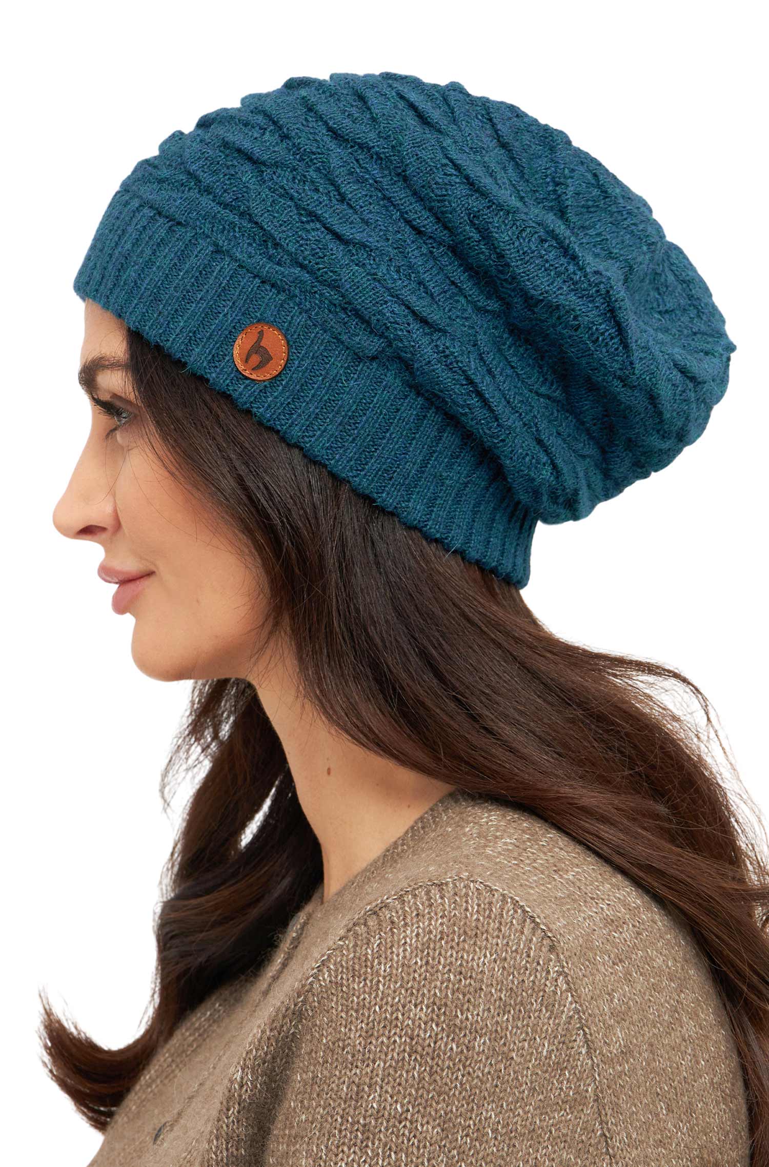 Alpaka Beret Mütze BIESEN aus 100% Baby Alpaka