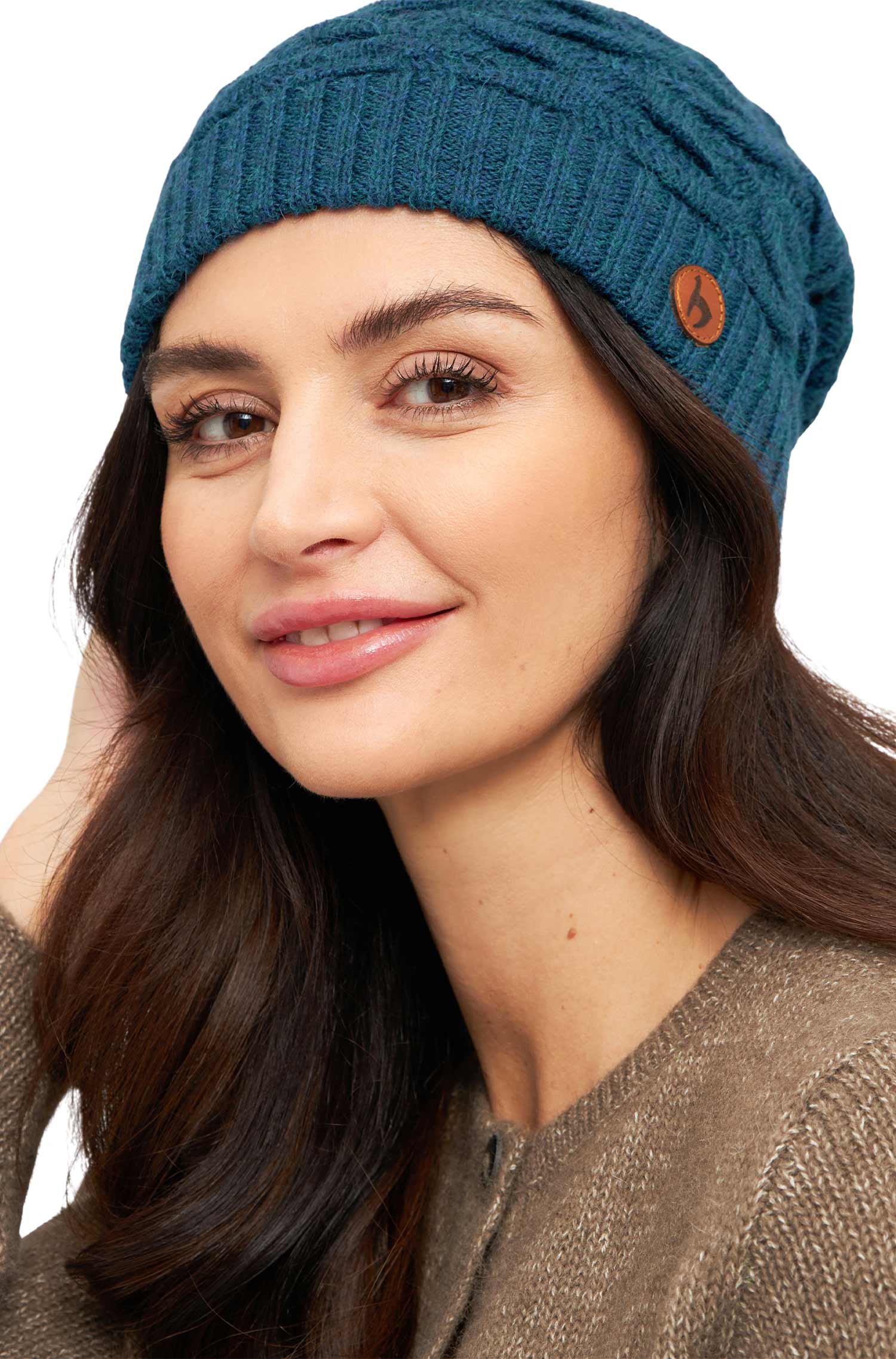 Alpaka Beret Mütze BIESEN aus 100% Baby Alpaka