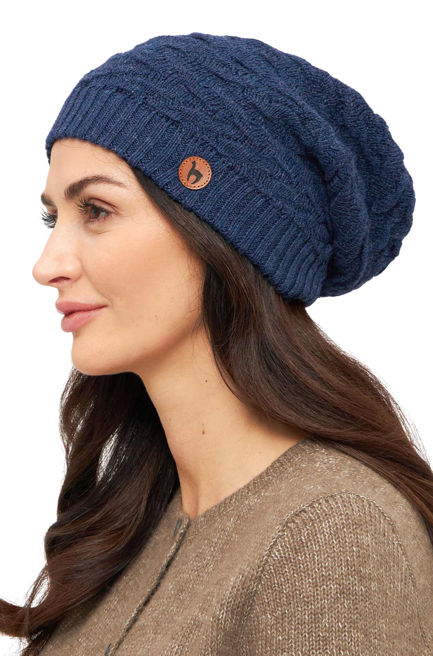 Alpaka Beret Mütze BIESEN aus 100% Baby Alpaka