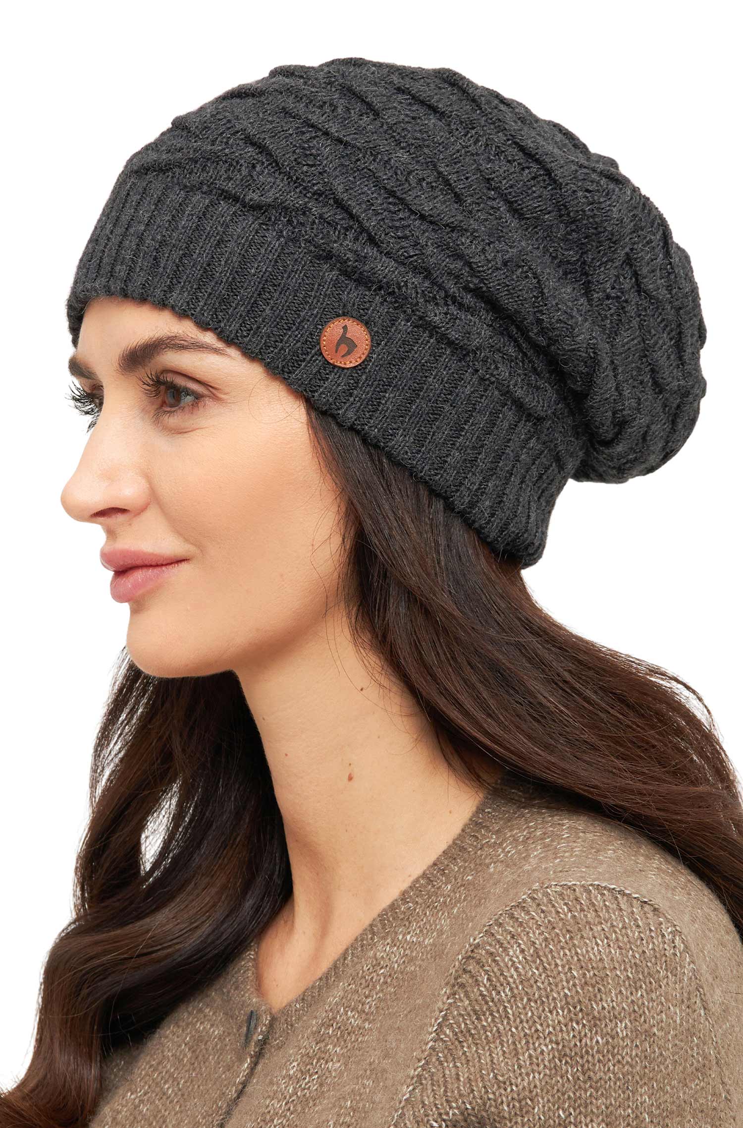 Alpaka Beret Mütze BIESEN aus 100% Baby Alpaka