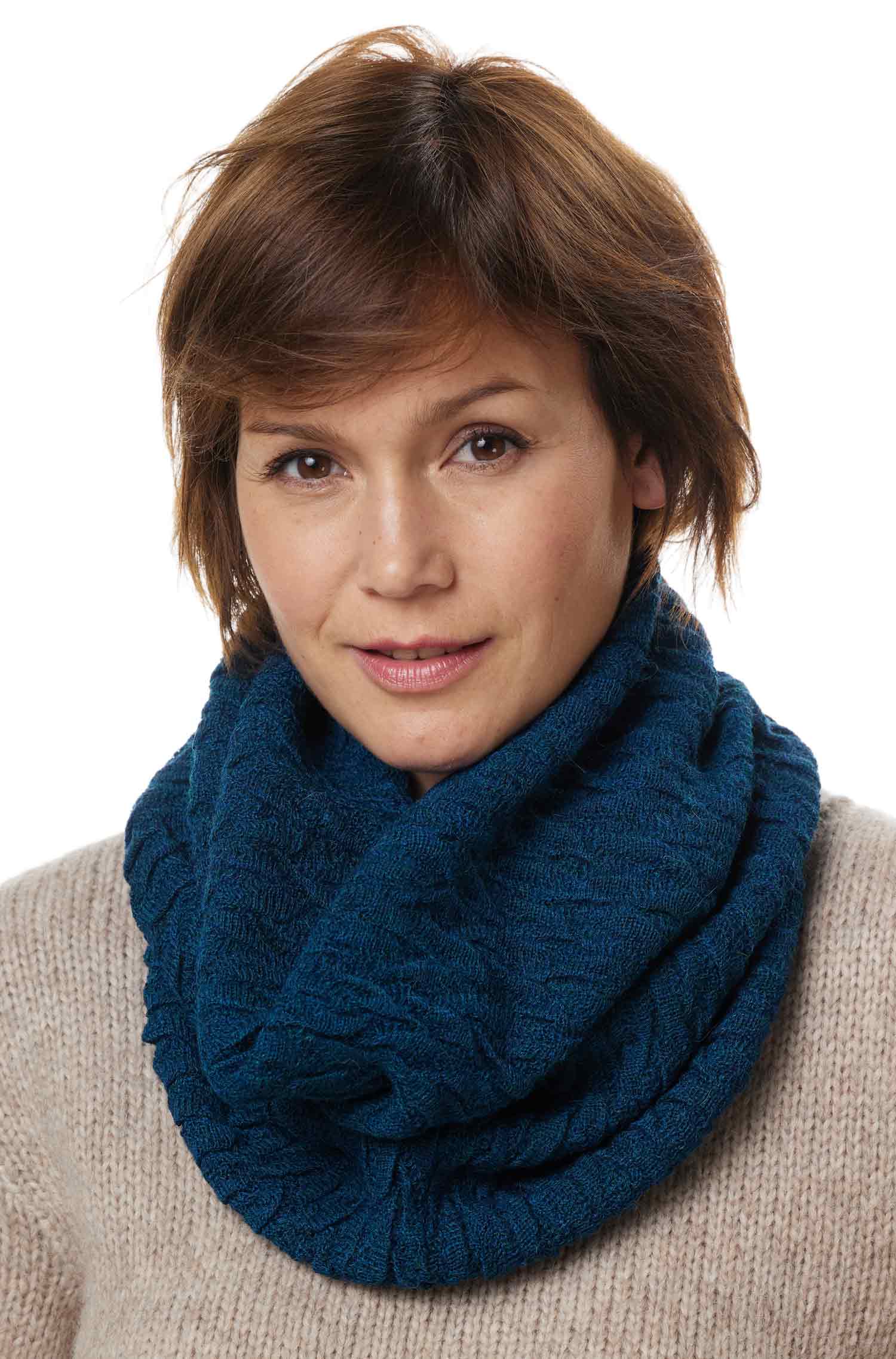 Alpaka BIESEN Ringschal aus 100% Baby Alpaka