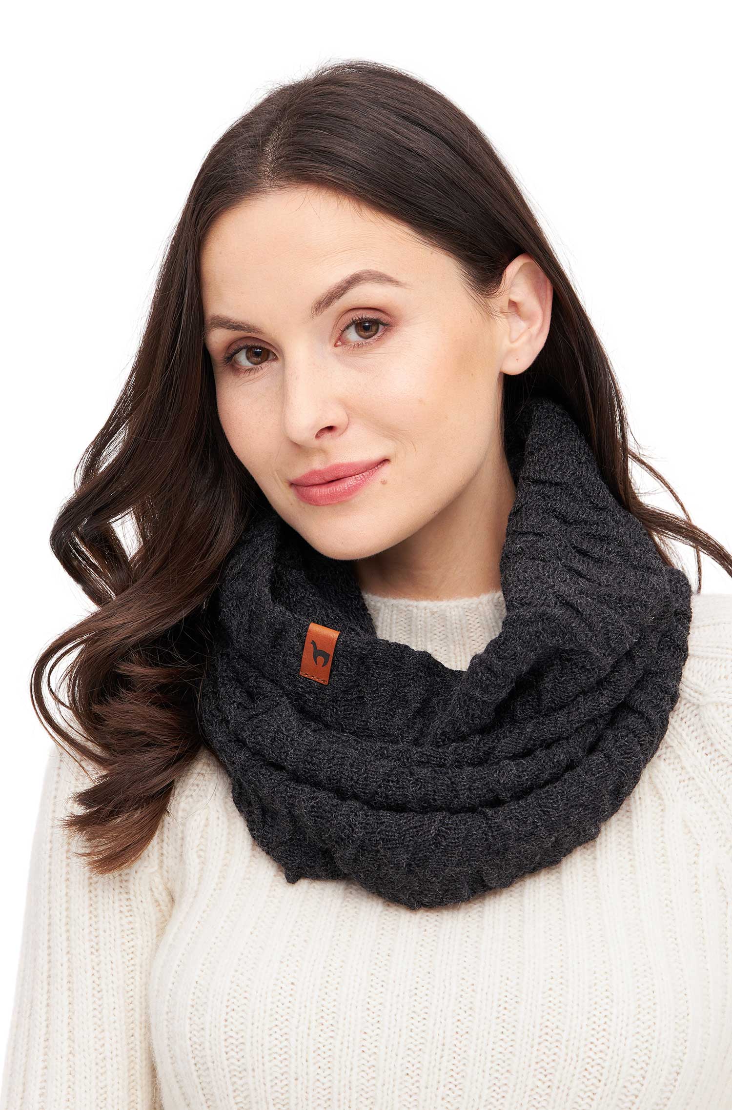 Alpaka BIESEN Ringschal aus 100% Baby Alpaka