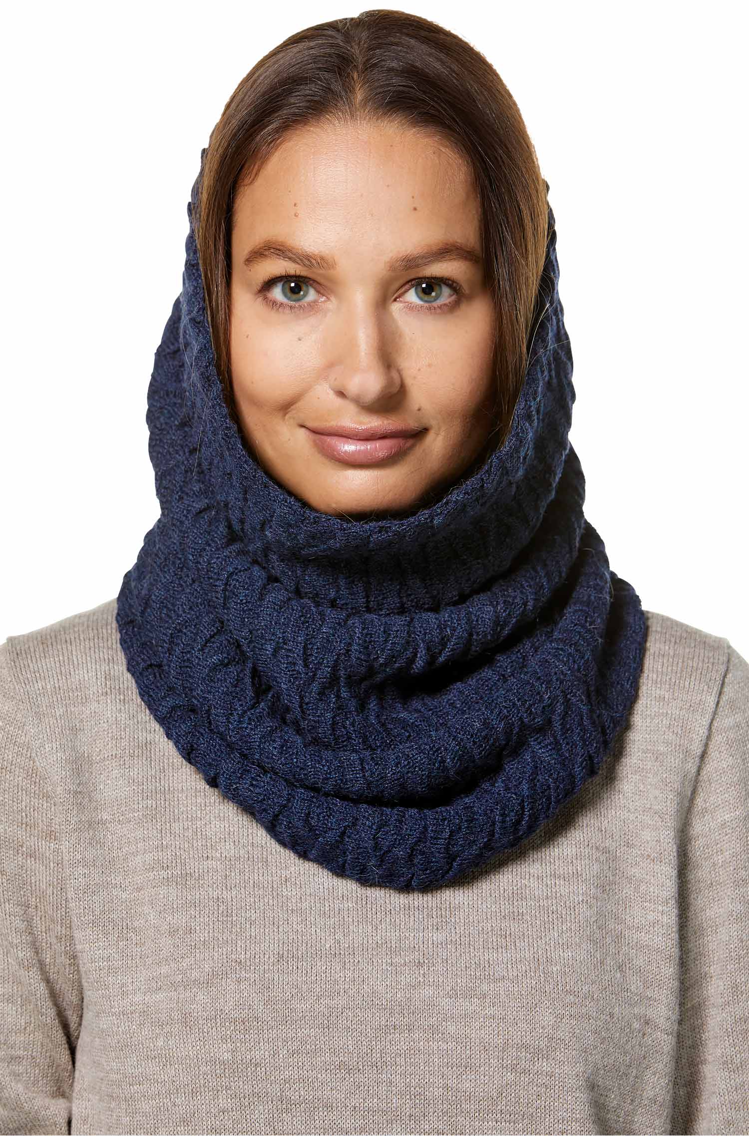 Alpaka BIESEN Ringschal aus 100% Baby Alpaka