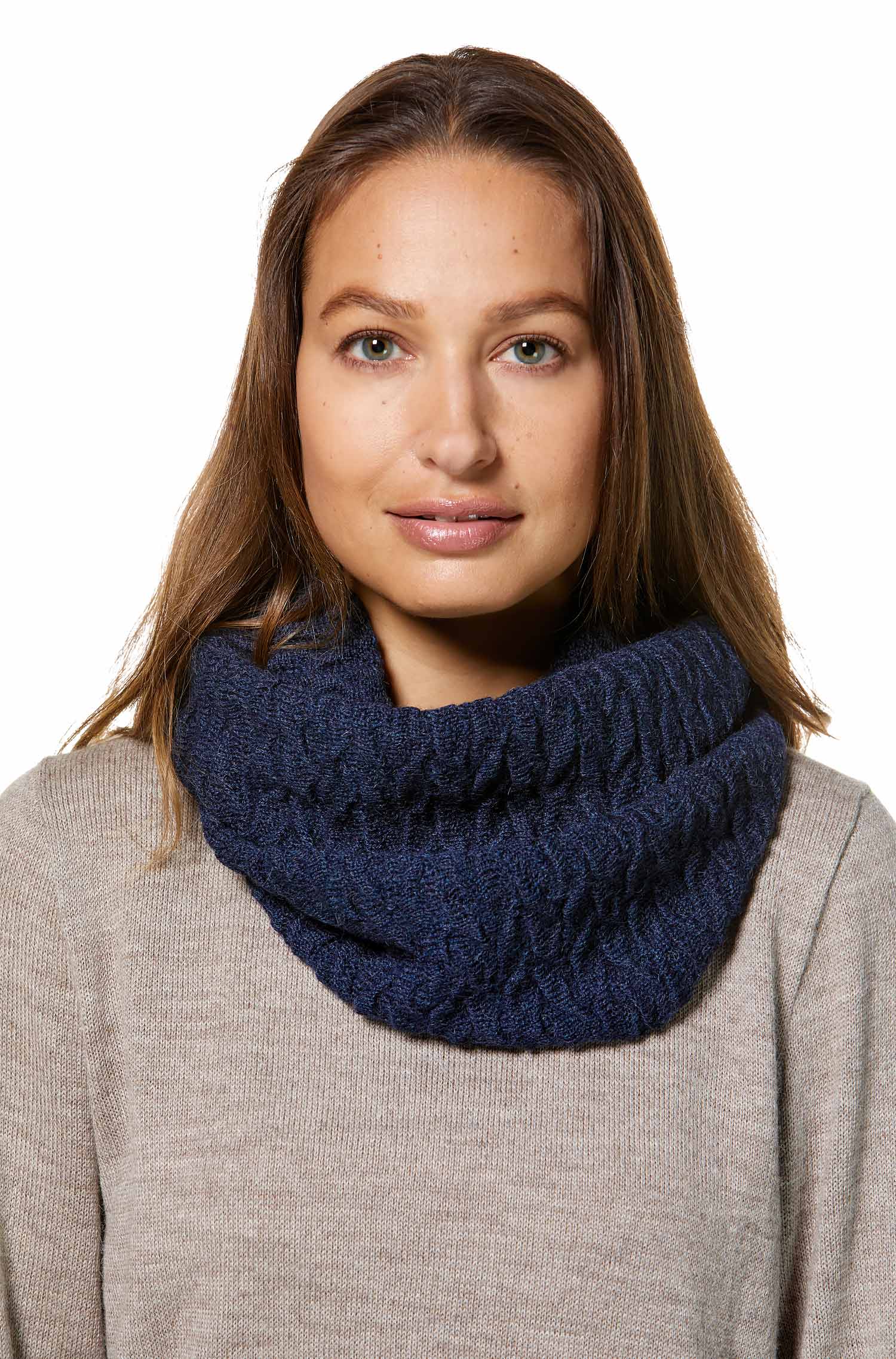 Alpaka BIESEN Ringschal aus 100% Baby Alpaka