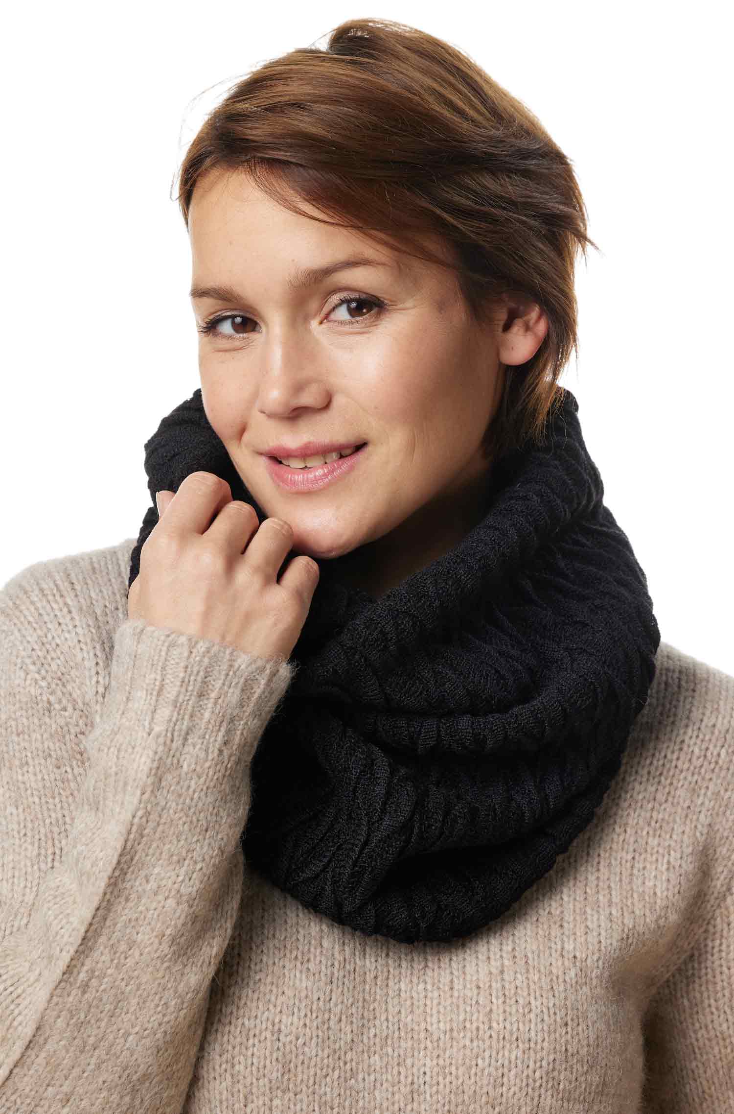 Alpaka BIESEN Ringschal aus 100% Baby Alpaka