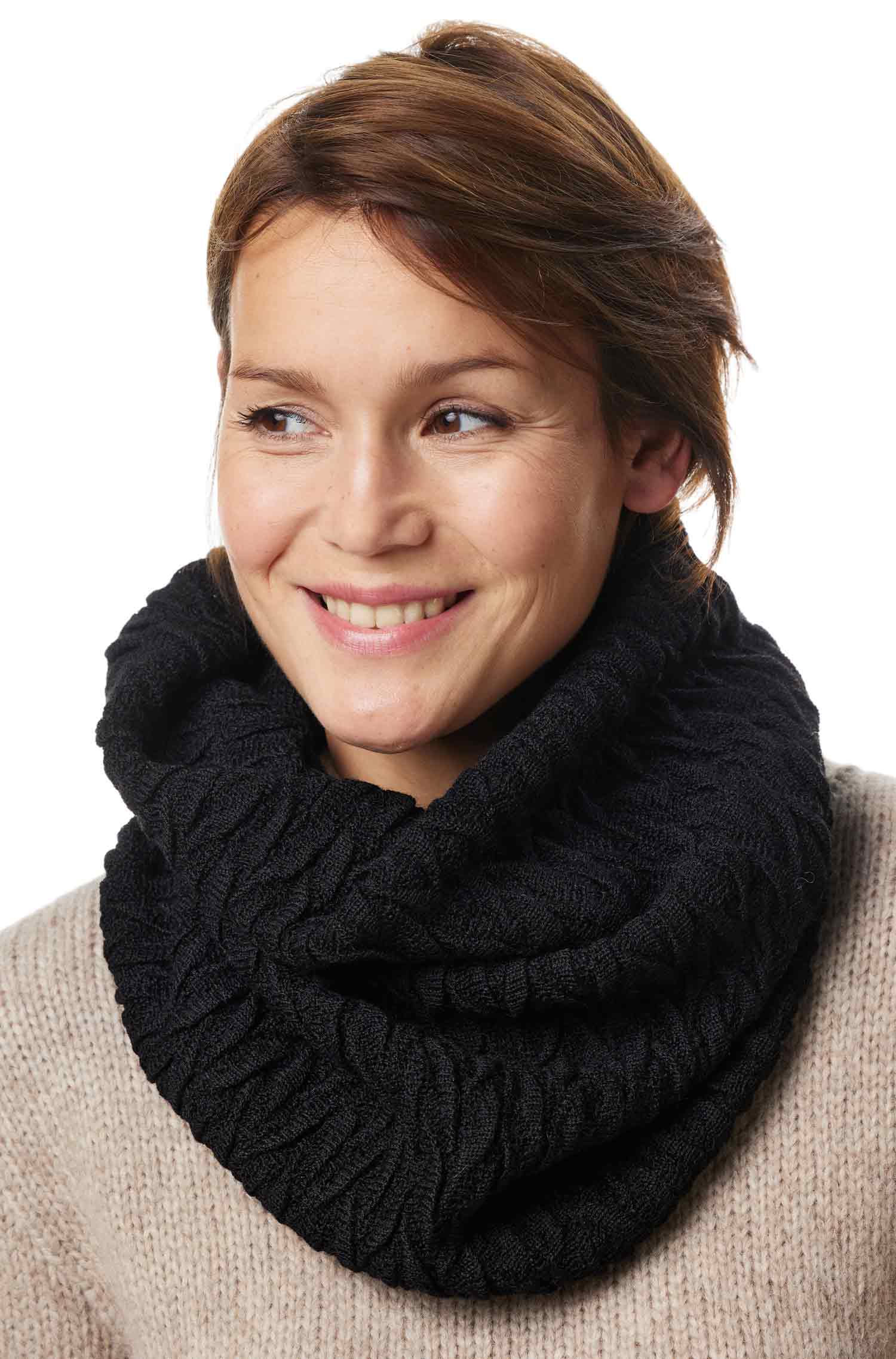 Alpaka BIESEN Ringschal aus 100% Baby Alpaka