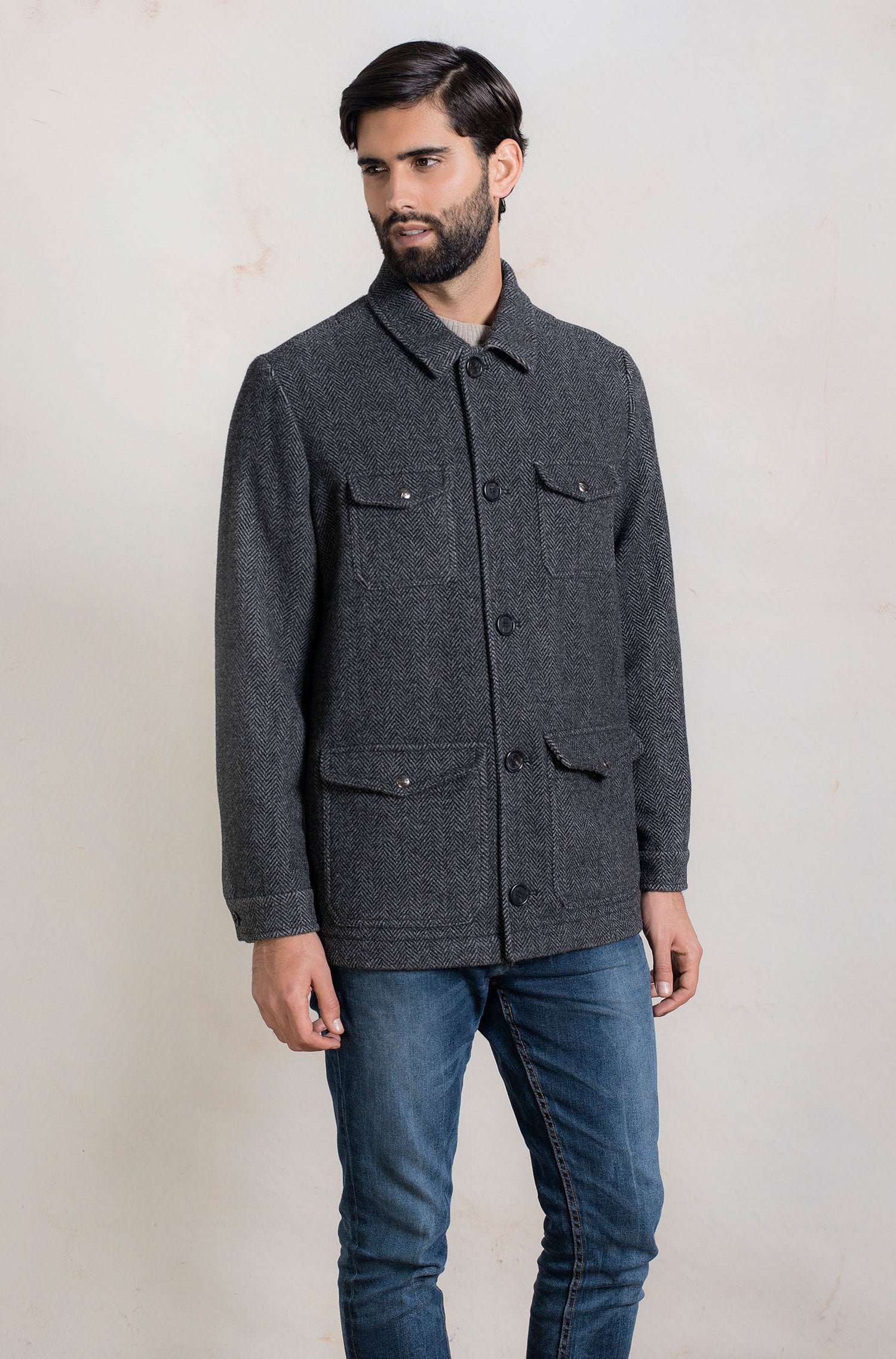 Alpaka Blouson RENAN FELTED COAT aus Alpaka und Wolle