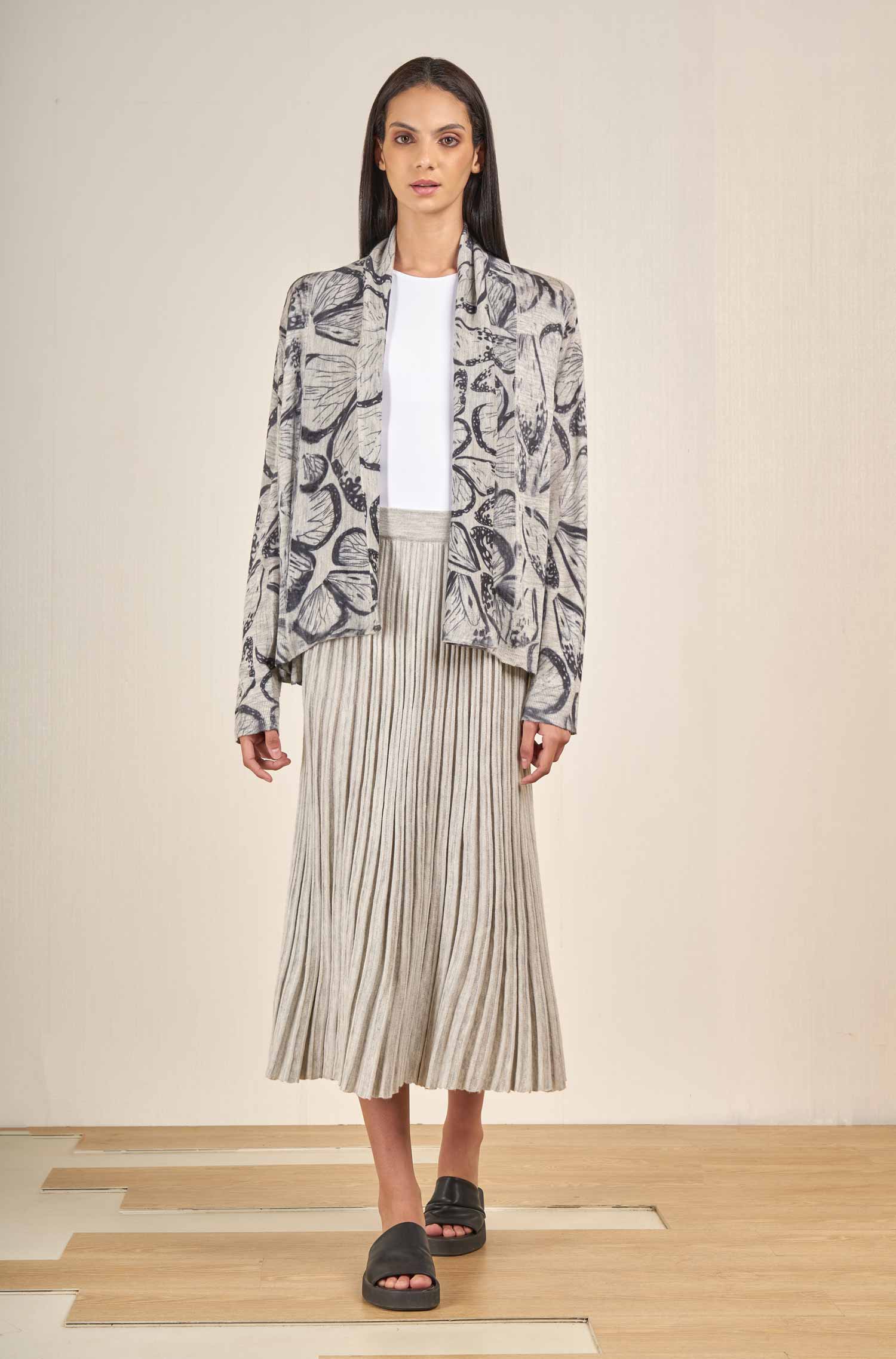 Alpaka Cardigan VOLAR aus Alpaka-Seide-Mix