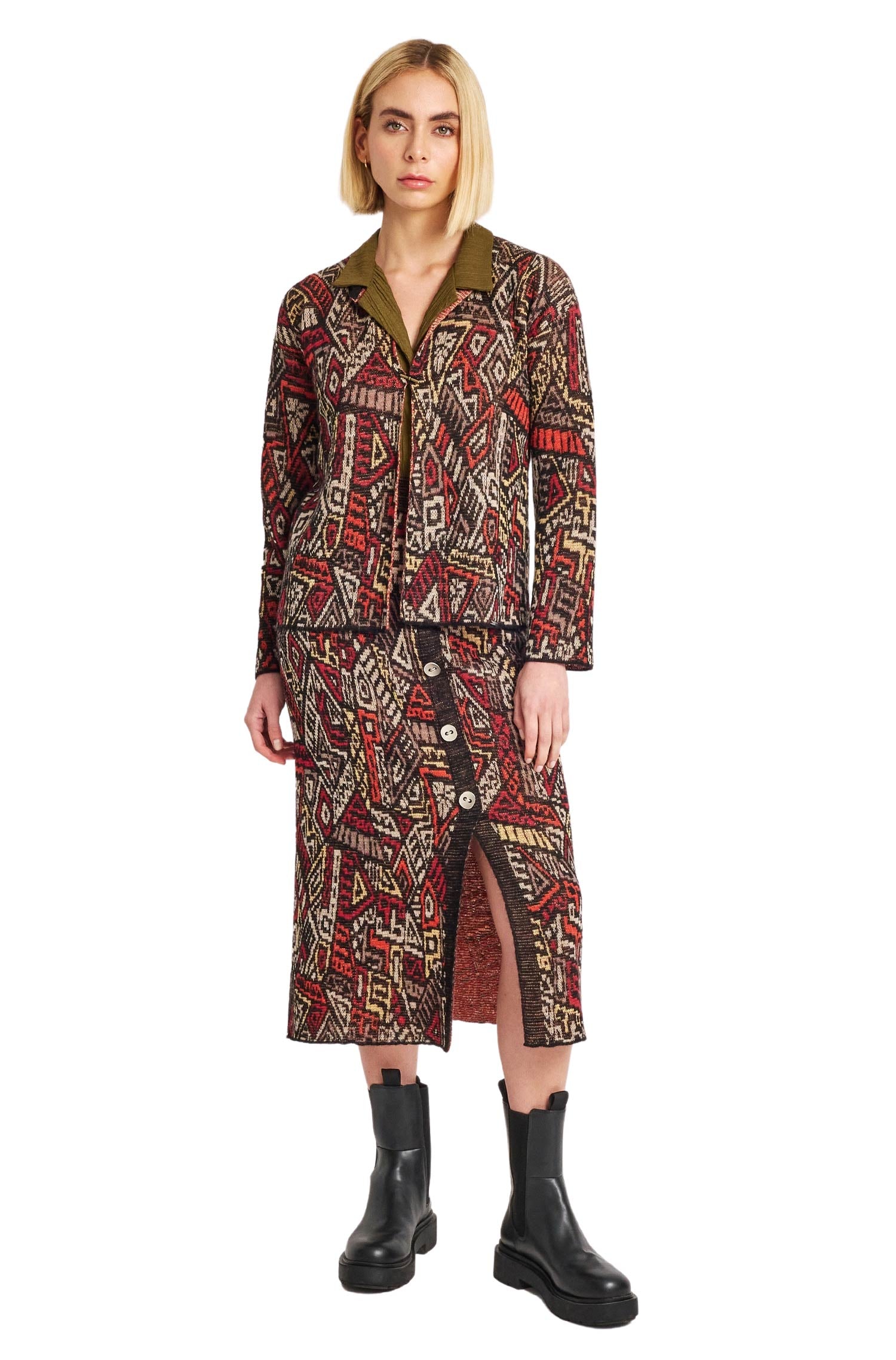 Alpaka Cardigan WALABI aus 100% Baby Alpaka