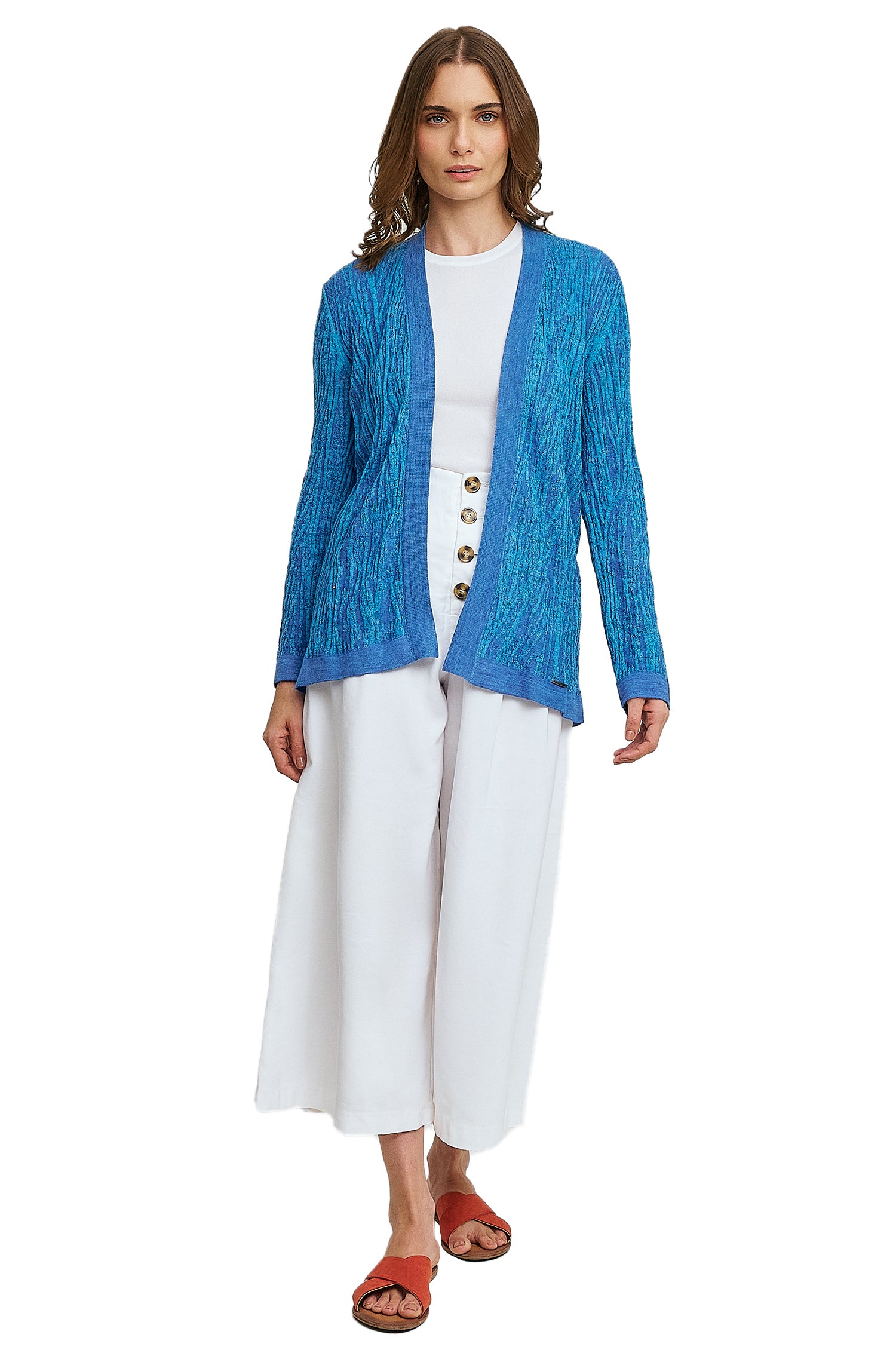 Alpaka Cardigan WATERMELON aus Baby Alpaka & Seide