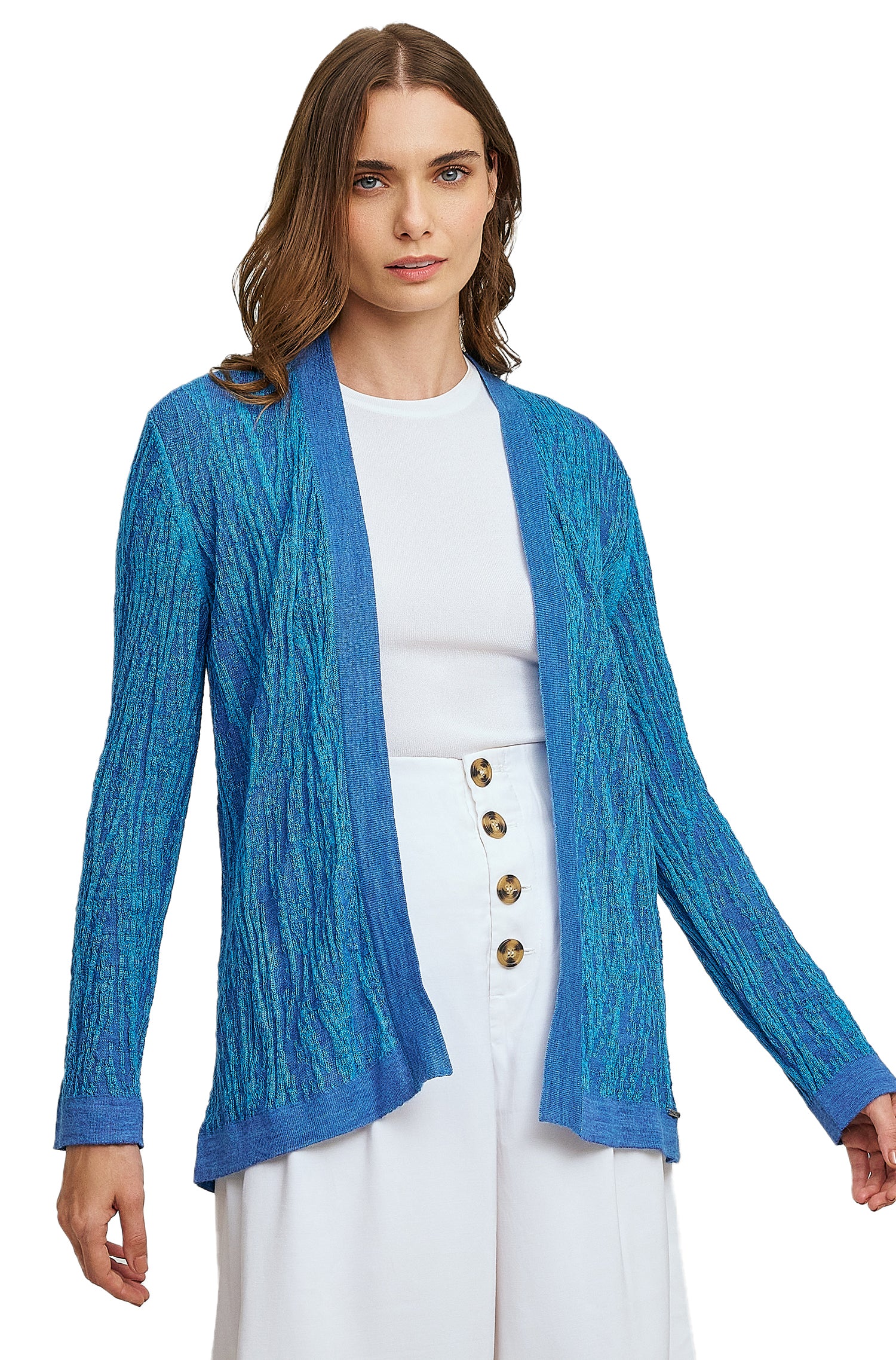 Alpaka Cardigan WATERMELON aus Baby Alpaka & Seide