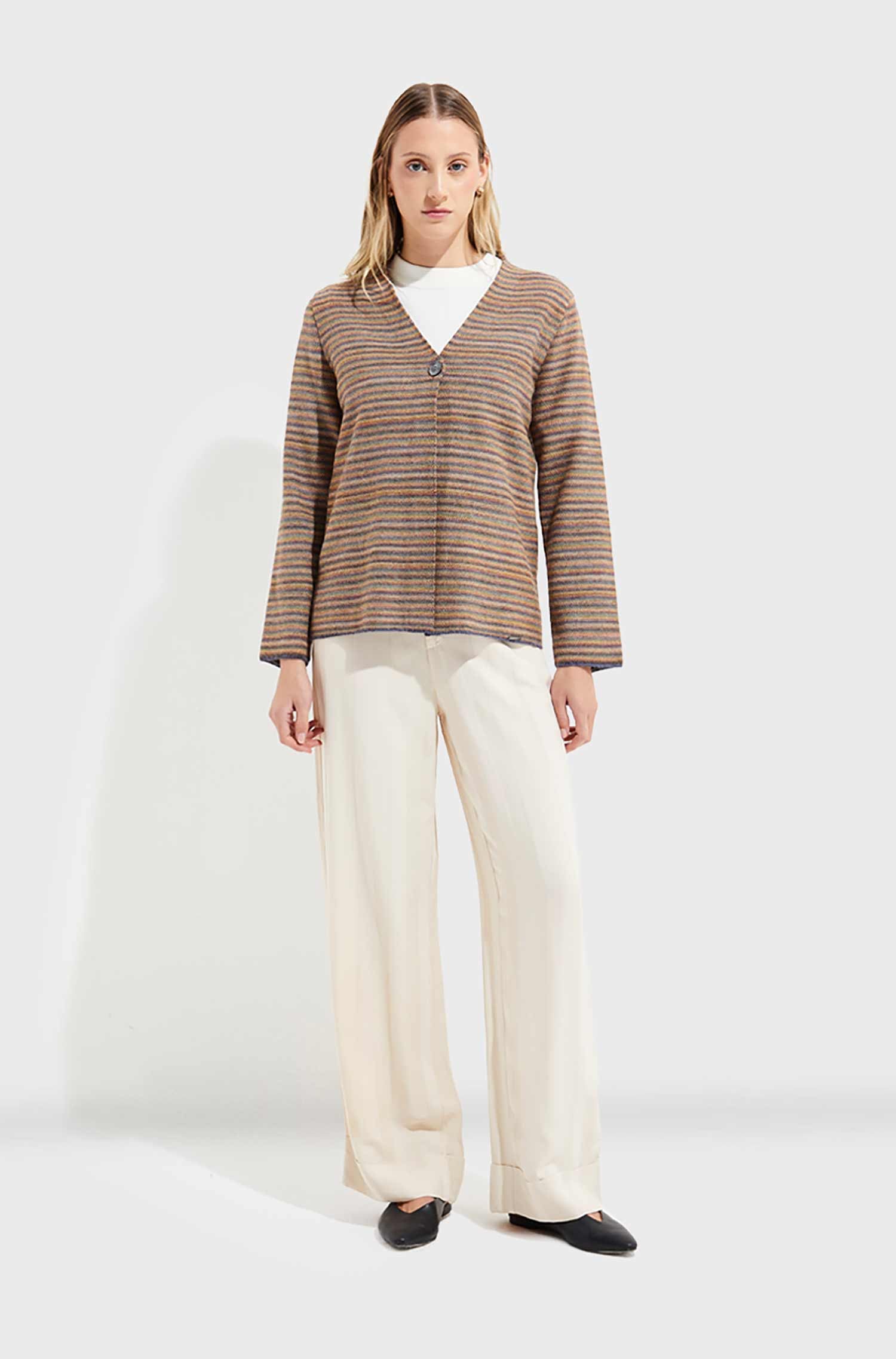 Alpaka Cardigan YUDITH aus 100% Baby Alpaka