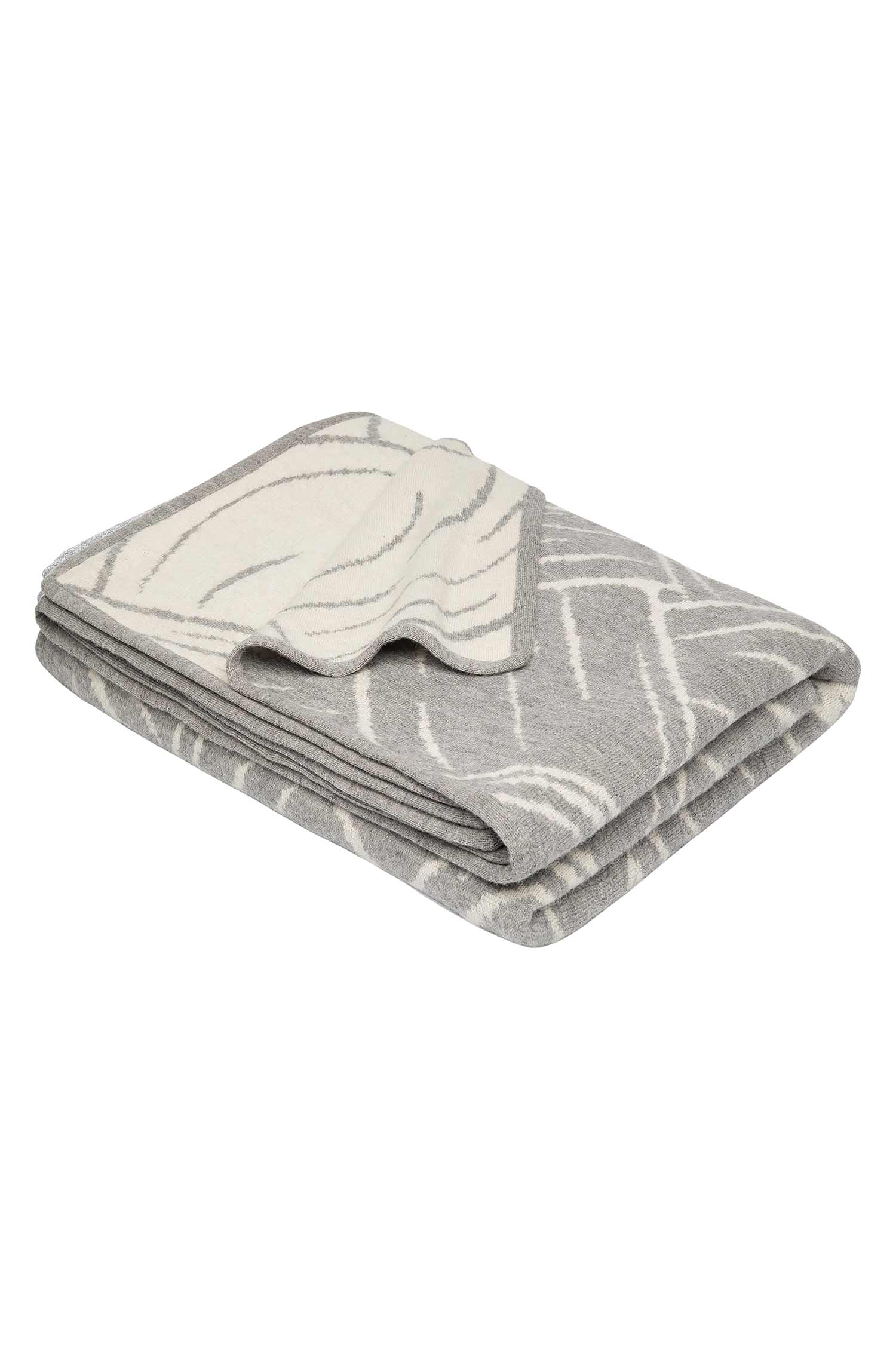 Alpaka Decke JACQUARD aus 100% Baby Alpaka