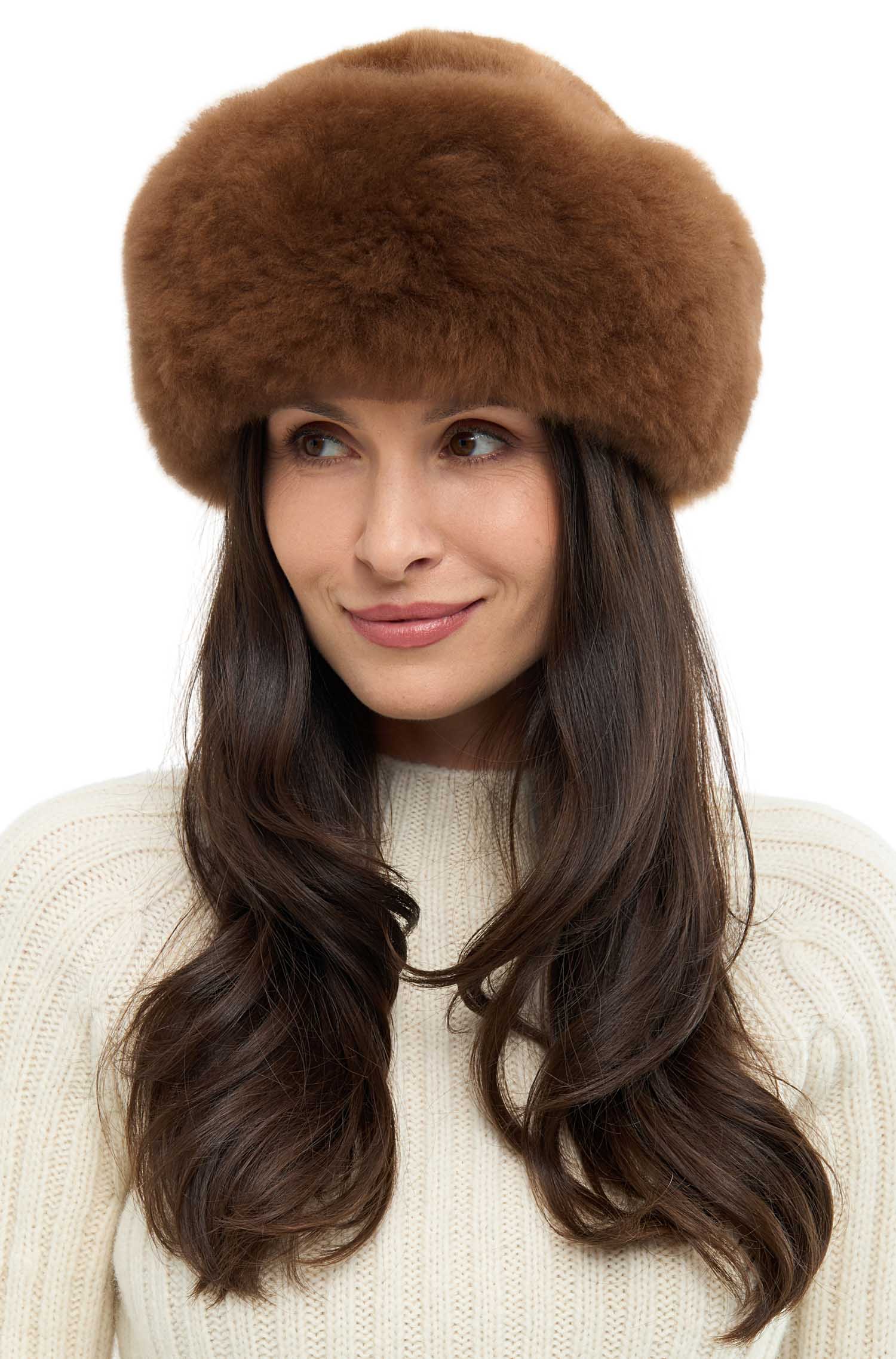 Alpaka Fellmütze aus 100% Alpaka Fell