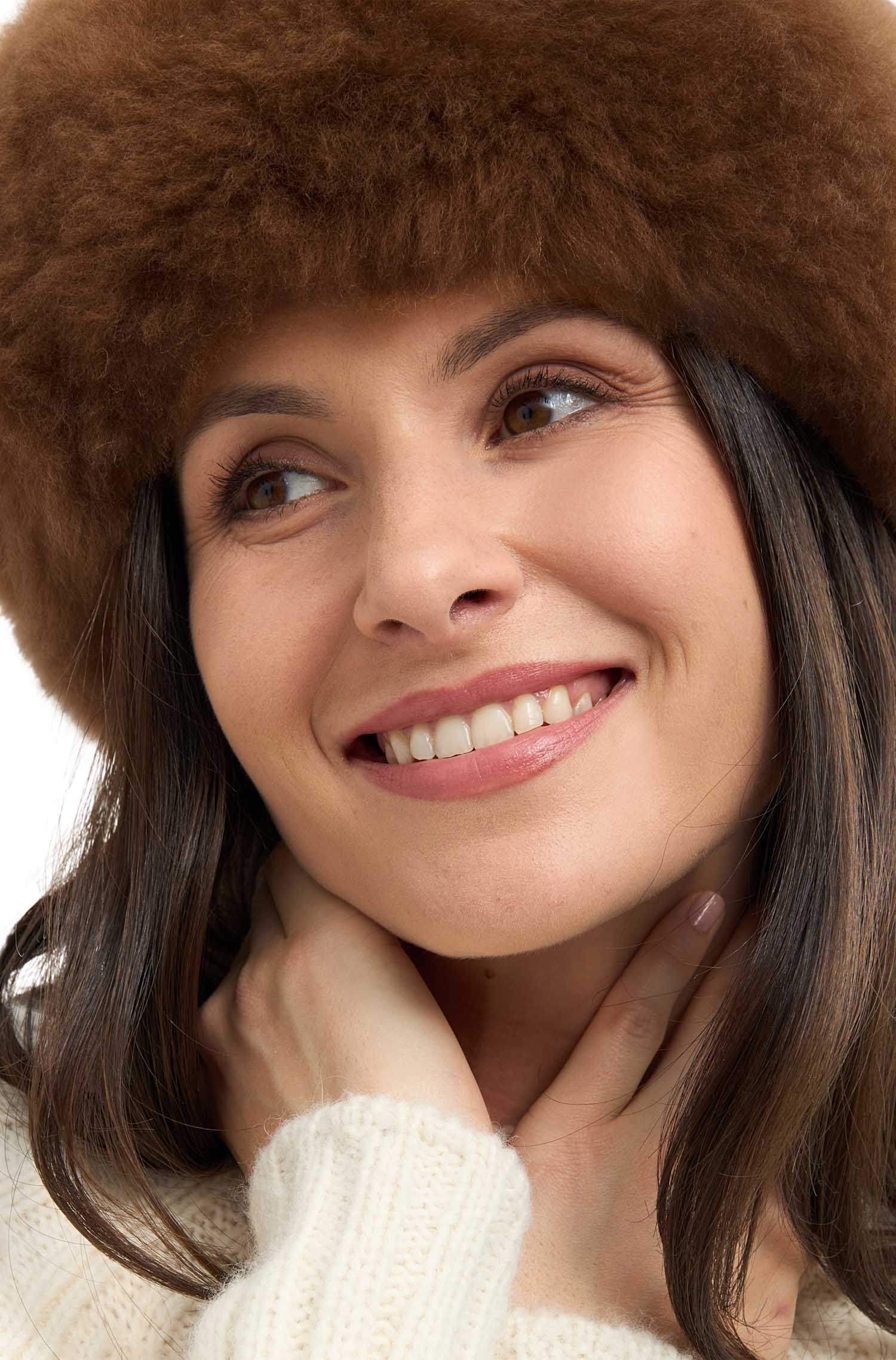 Alpaka Fellmütze aus 100% Alpaka Fell