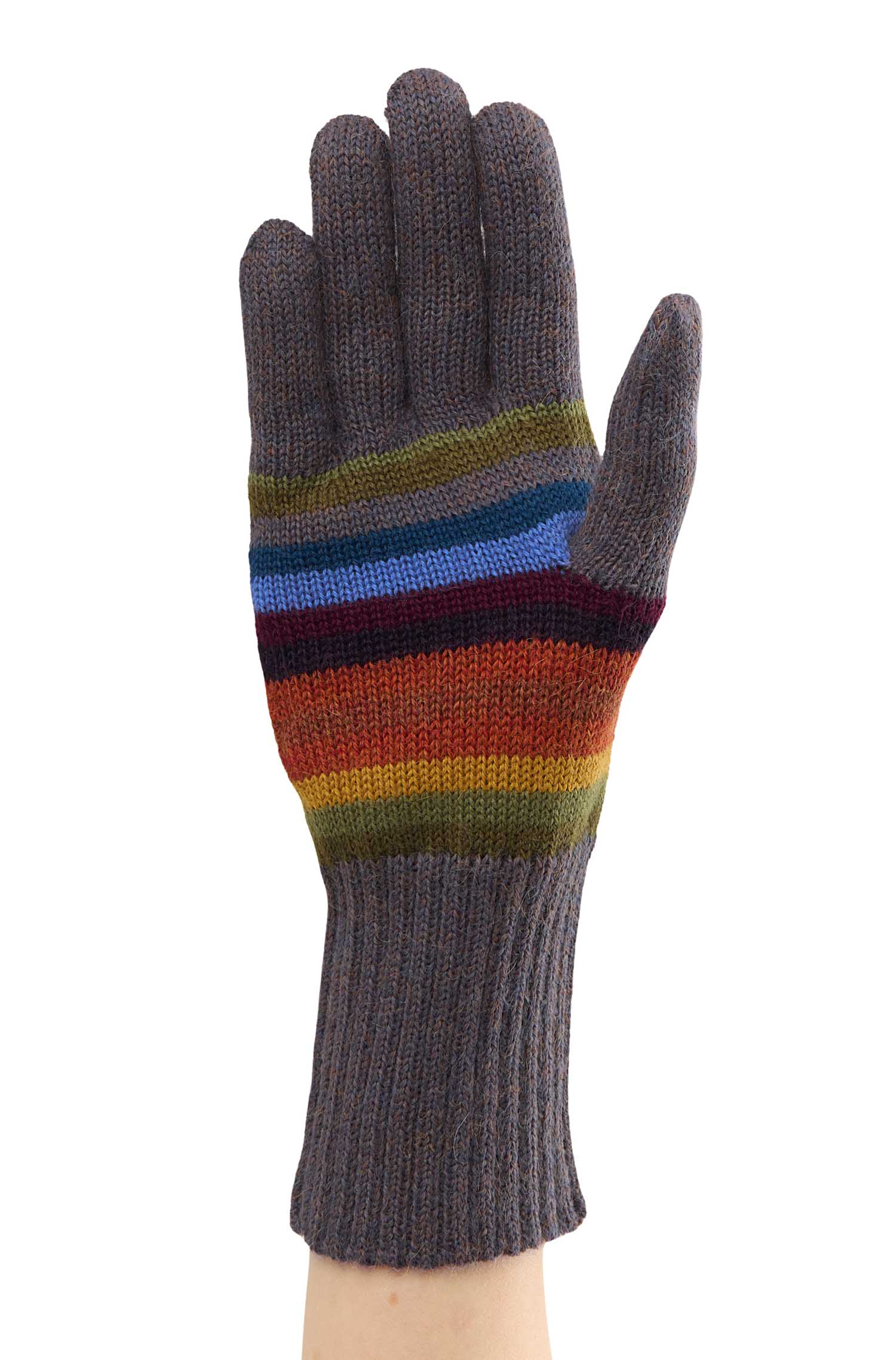Alpaka Fingerhandschuhe ARCO IRIS aus 100% Baby Alpaka