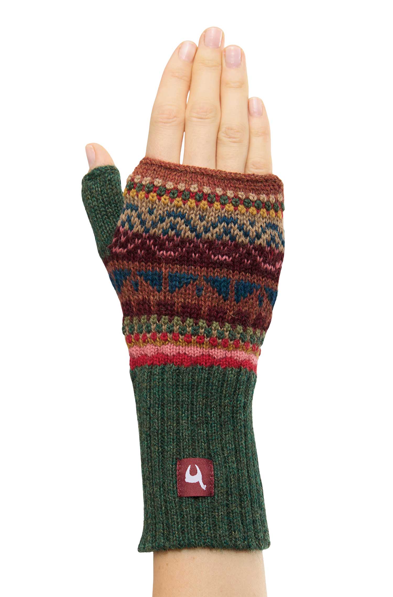 Alpaka Fingerlose Handschuhe LUNA aus 100% Baby Alpaka