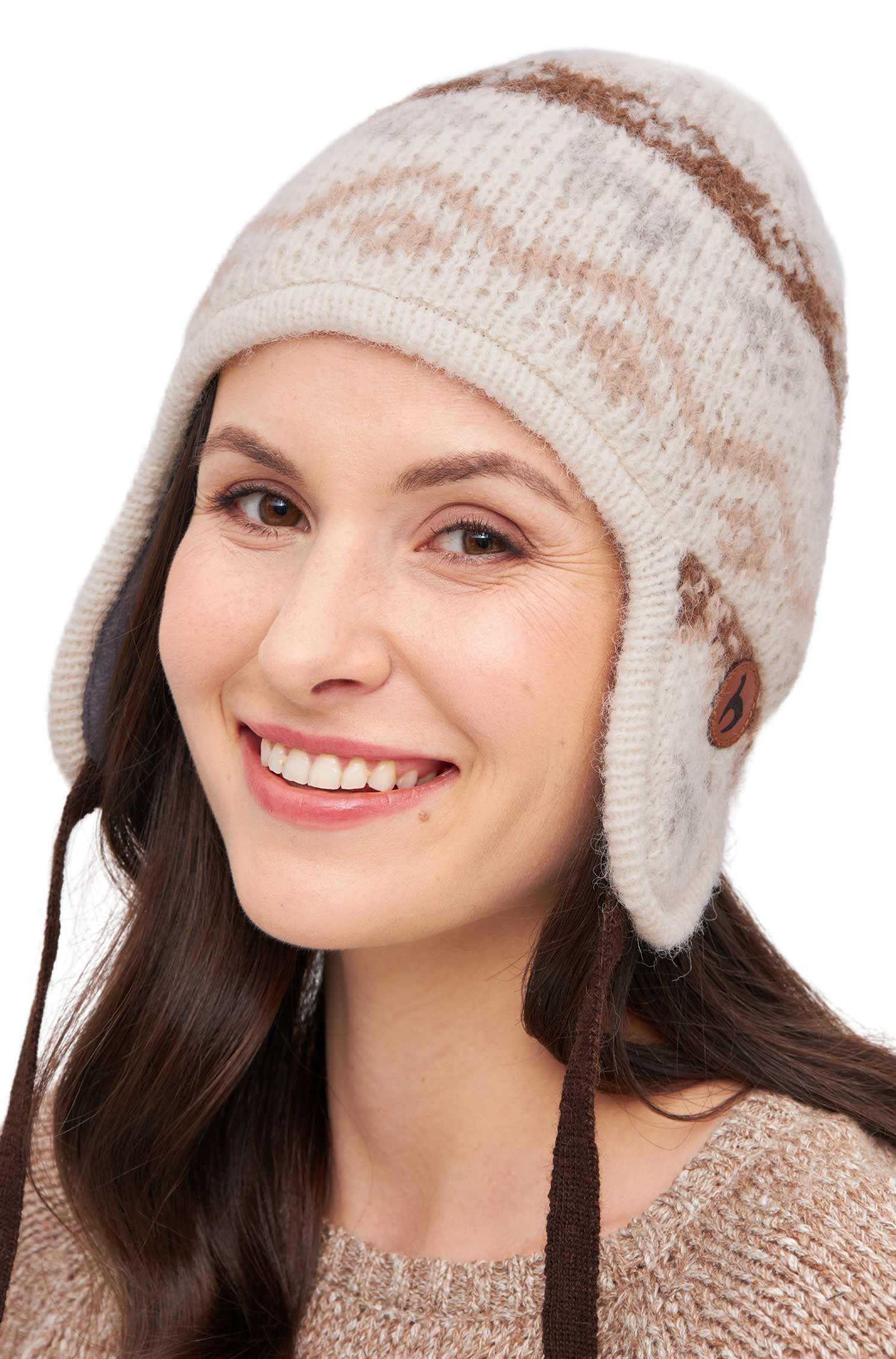 Superfeine Alpaka-Mütze für Damen - 100% Alpaka, wärmend & weich