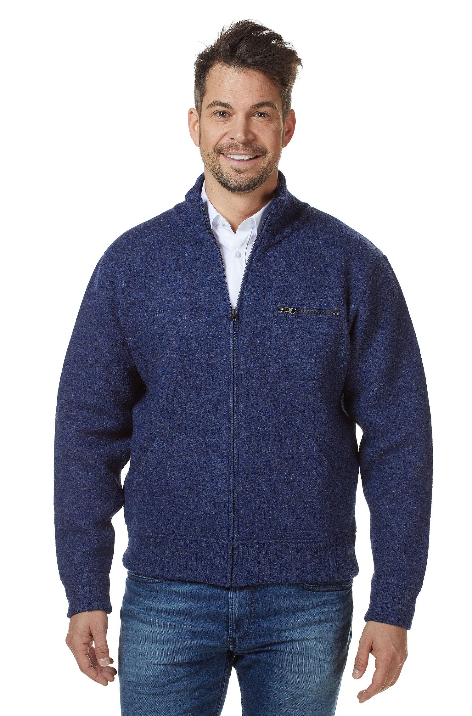 Alpaka Jacke GEORGE aus Baby Alpaka und Wolle