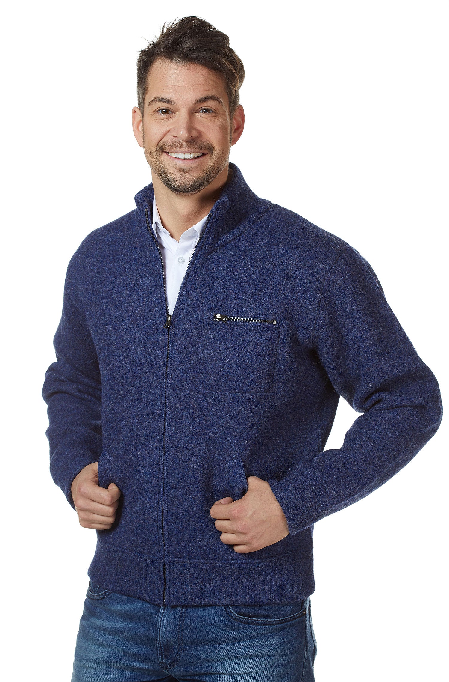 Alpaka Jacke GEORGE aus Baby Alpaka und Wolle