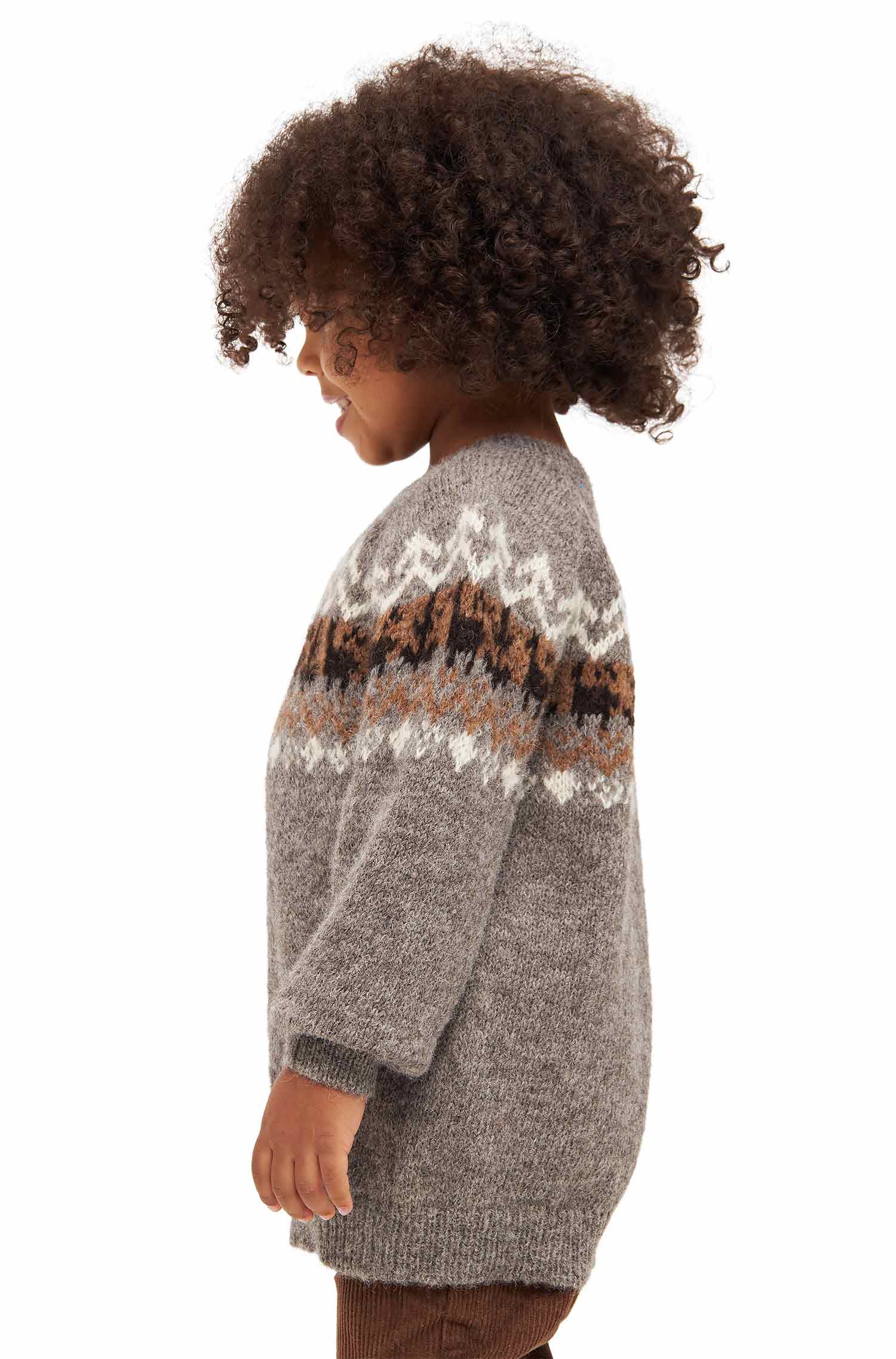 Alpaka Kinder Pullover NATURA aus 100% ungefärbtem Alpaka