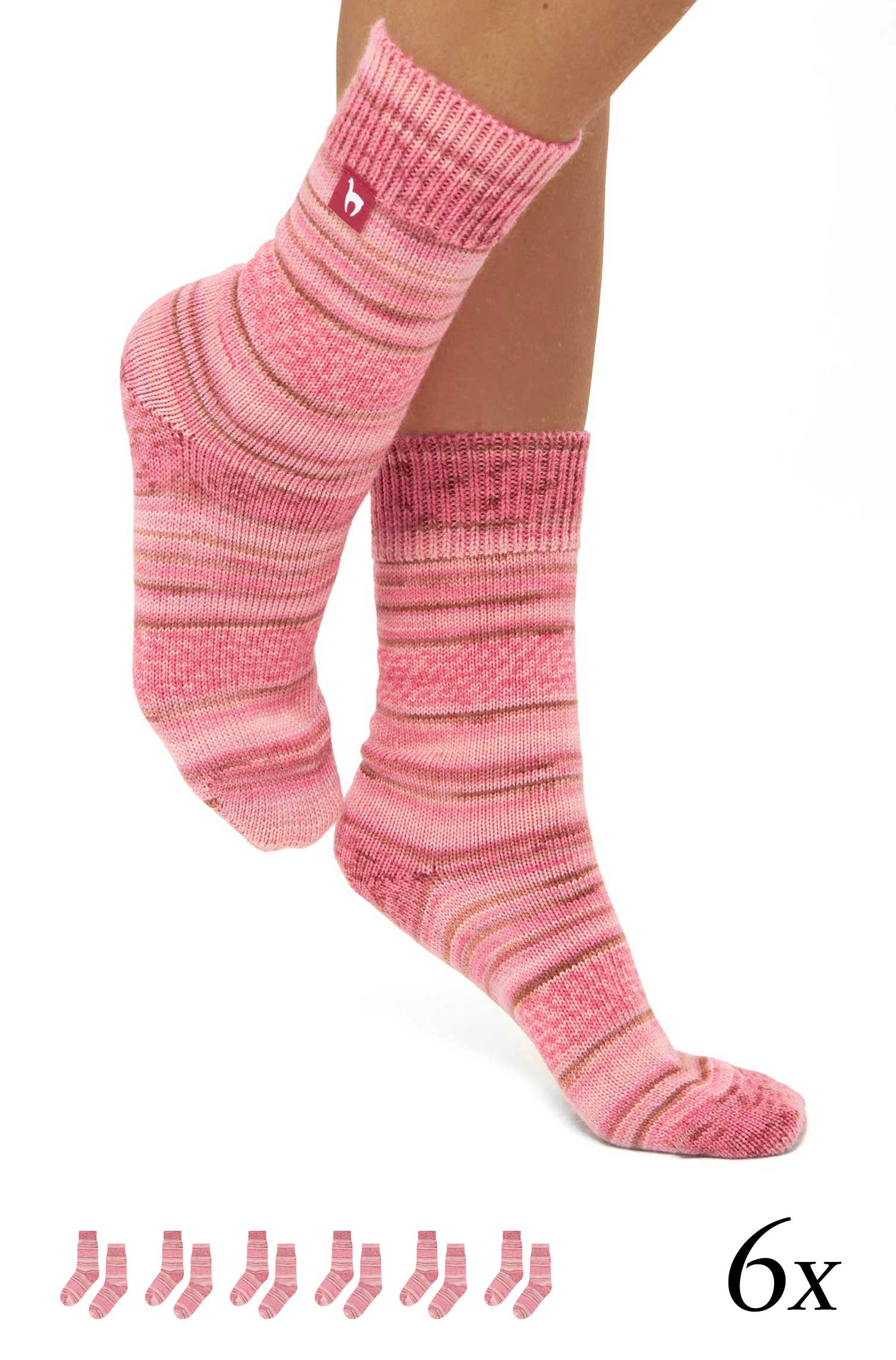 Alpaka Kuschel-Socken HARMONY - 6er Pack aus Alpaka-Wolle-Mix