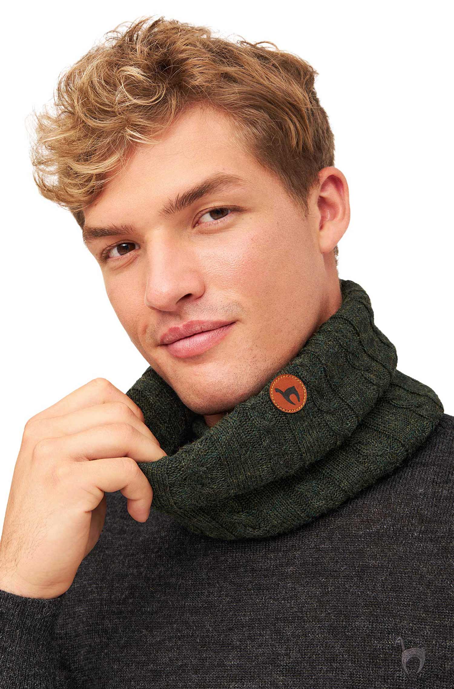 Alpaka Loop-Schal SUAVE aus Baby Alpaka und Merino