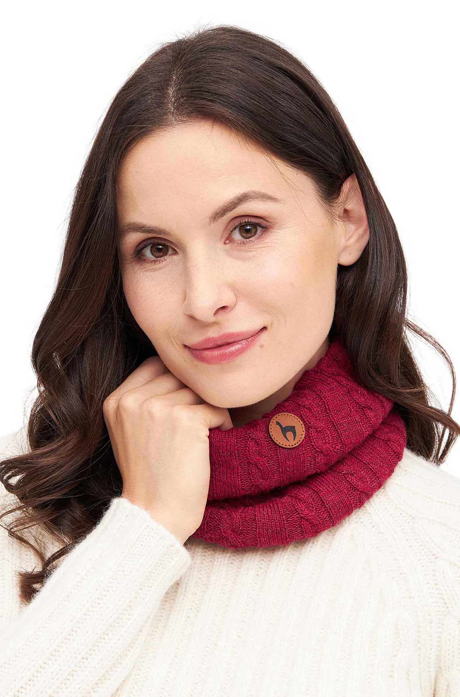 Alpaka Loop-Schal SUAVE aus Baby Alpaka und Merino