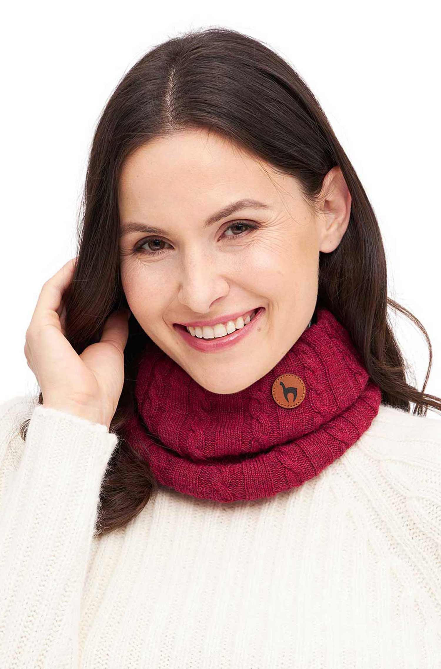 Alpaka Loop-Schal SUAVE aus Baby Alpaka und Merino